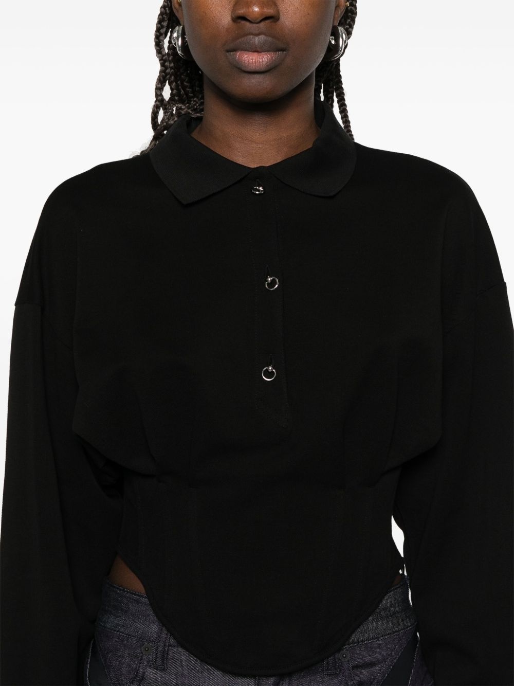 corseted polo shirt - 5