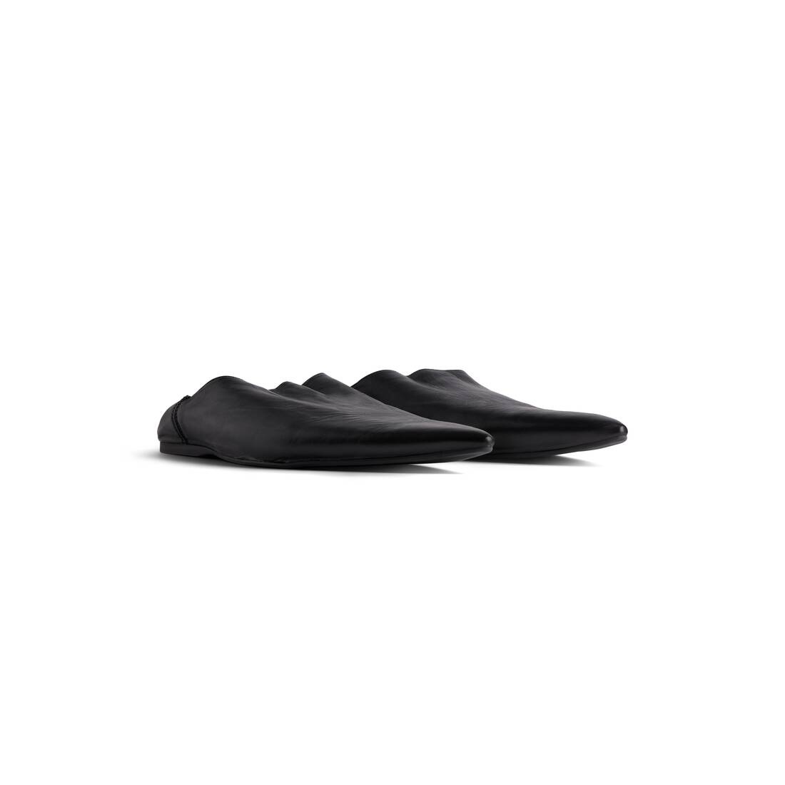 Men's Flat Mule in Black - 2
