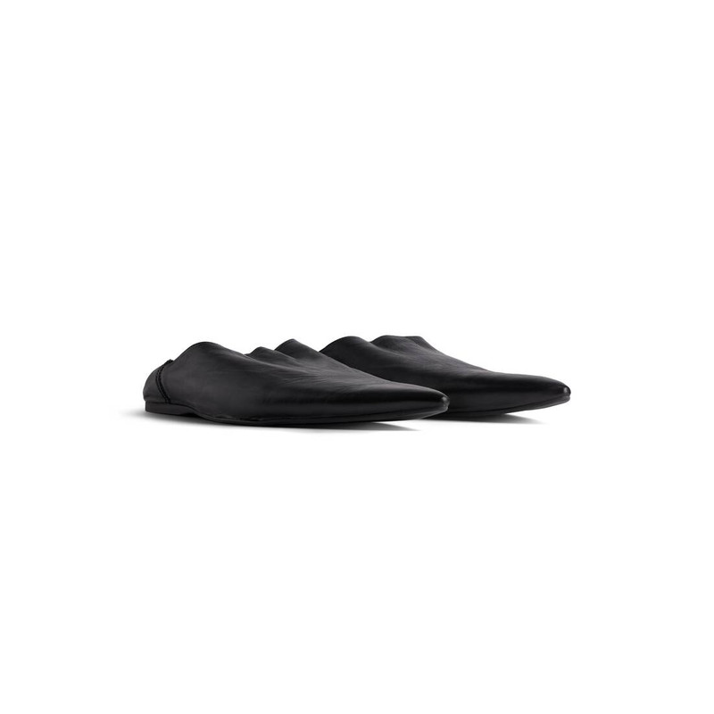 Men's Flat Mule in Black 2