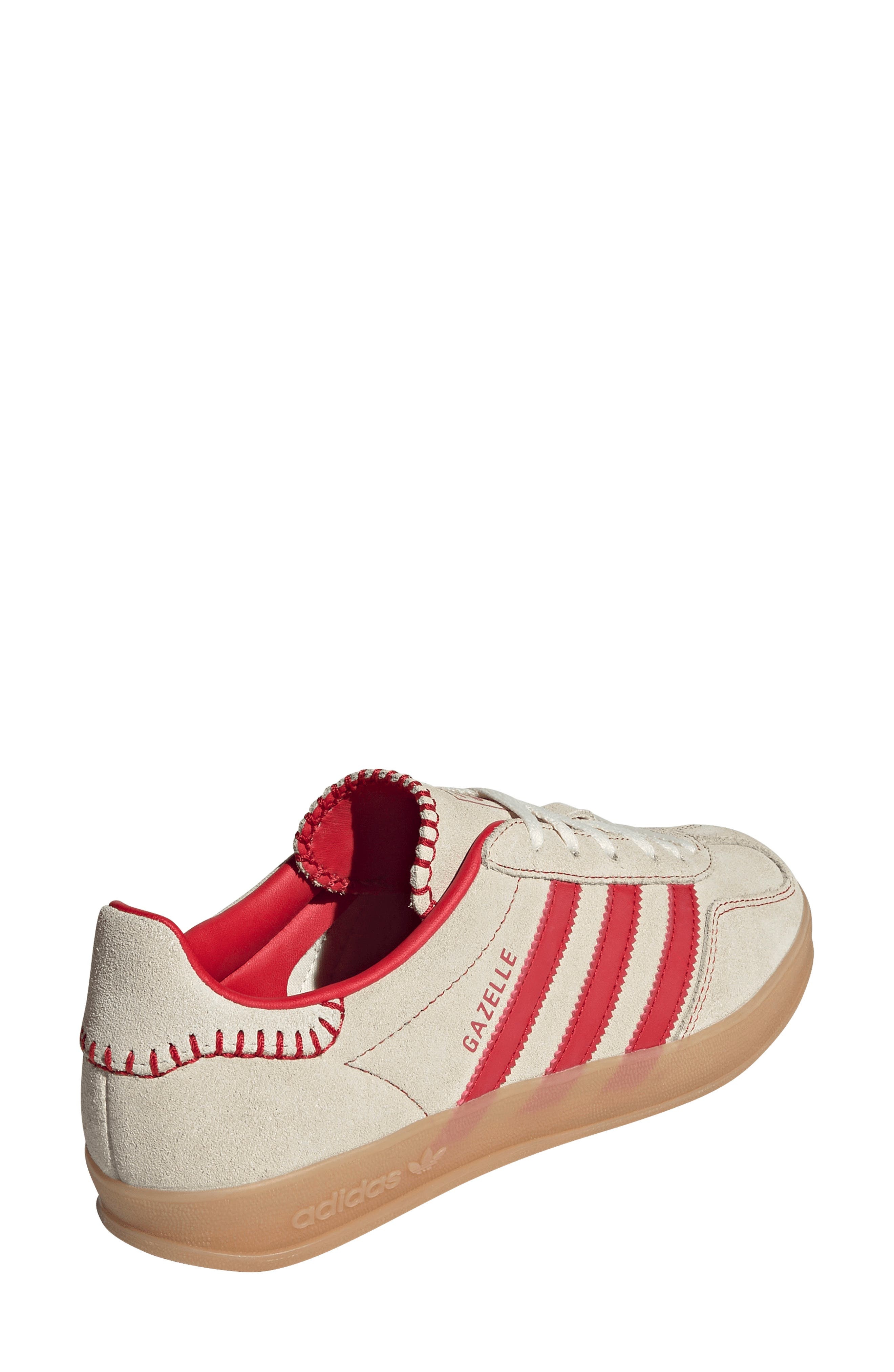 adidas Gazelle Indoor Sneaker in Better Scarlet/Cream White at Nordstrom - 2