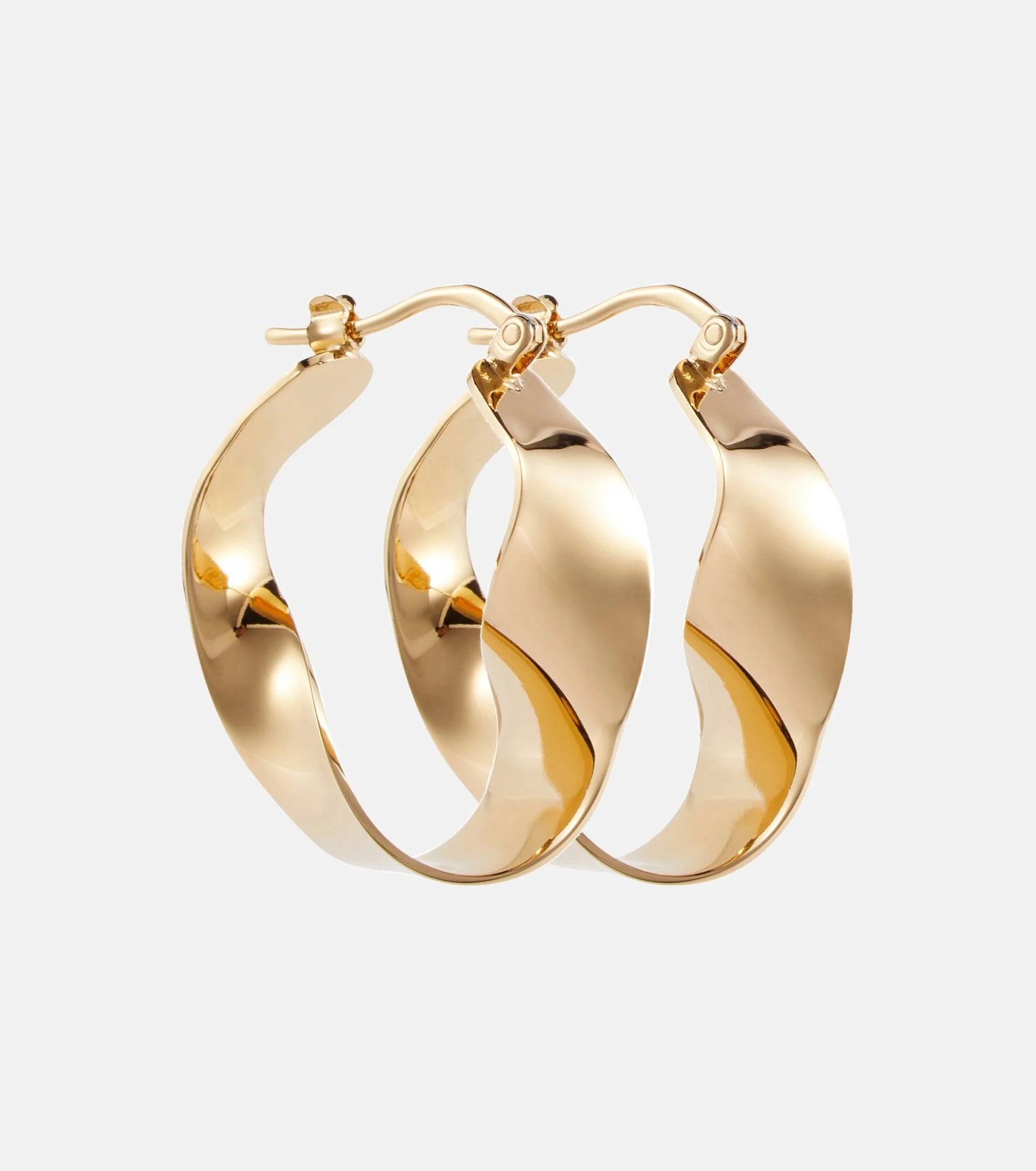 Twisted hoop earrings - 1