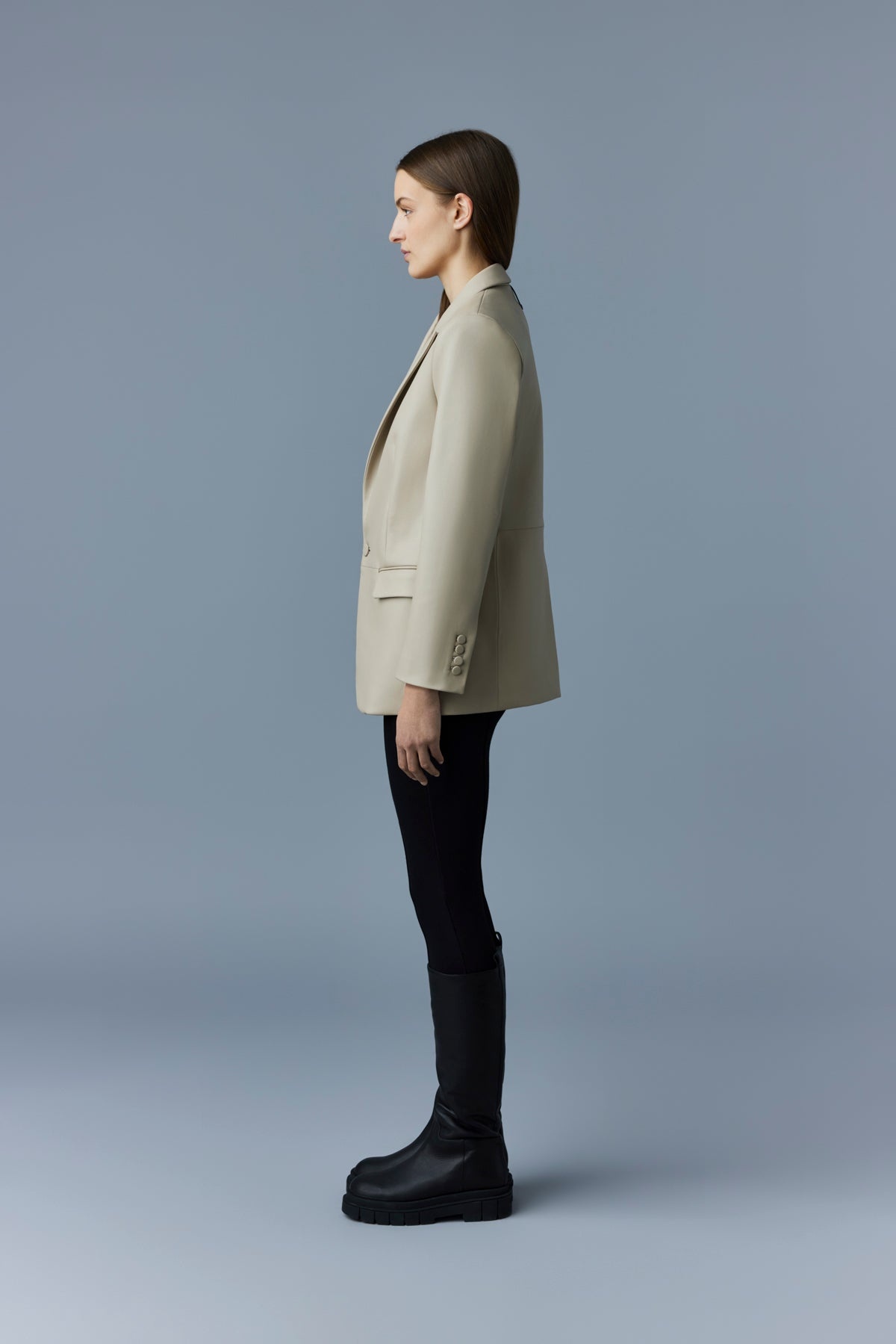CAPRICE Lamb leather blazer - 3