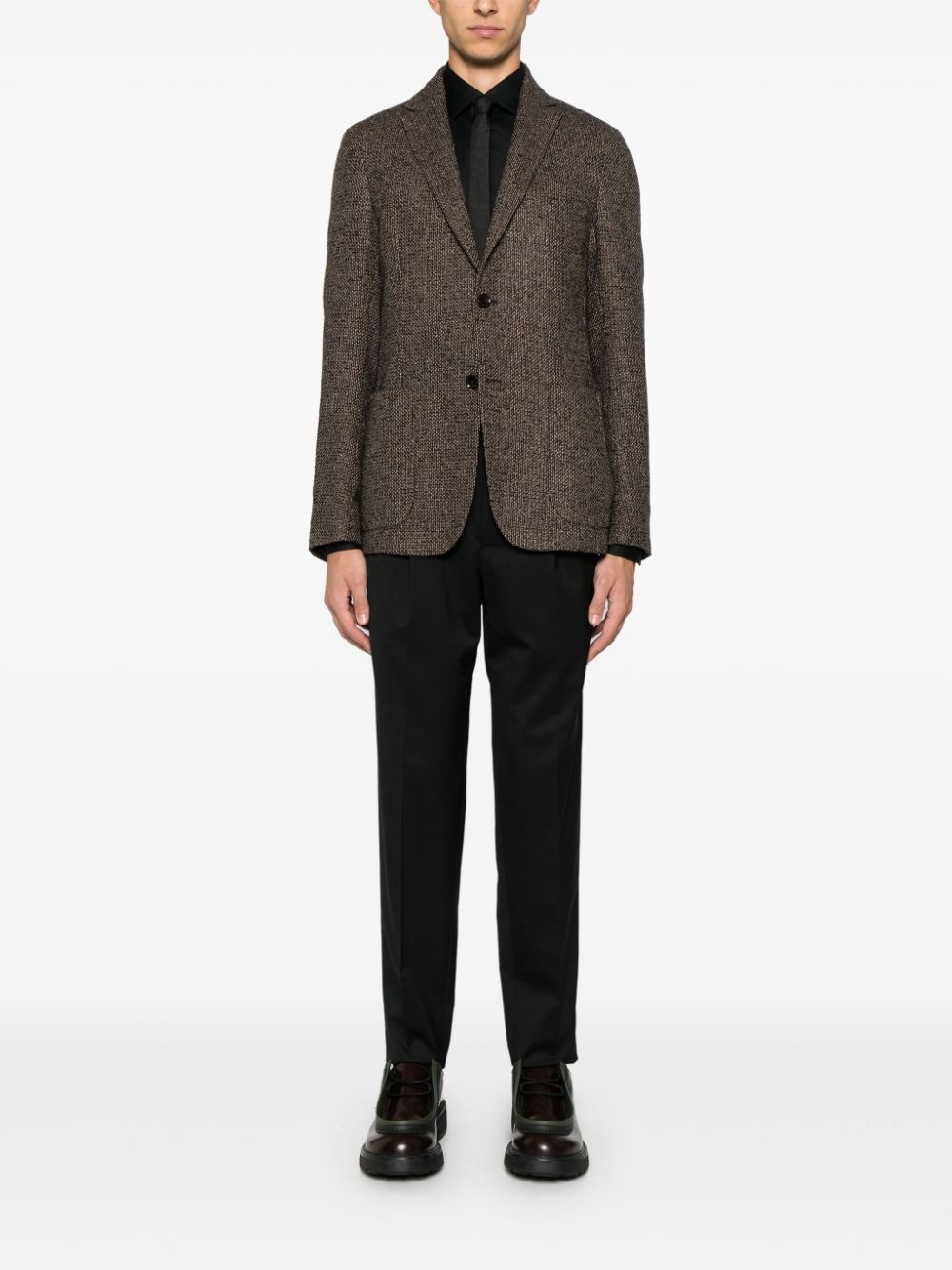 interwoven-design blazer - 2