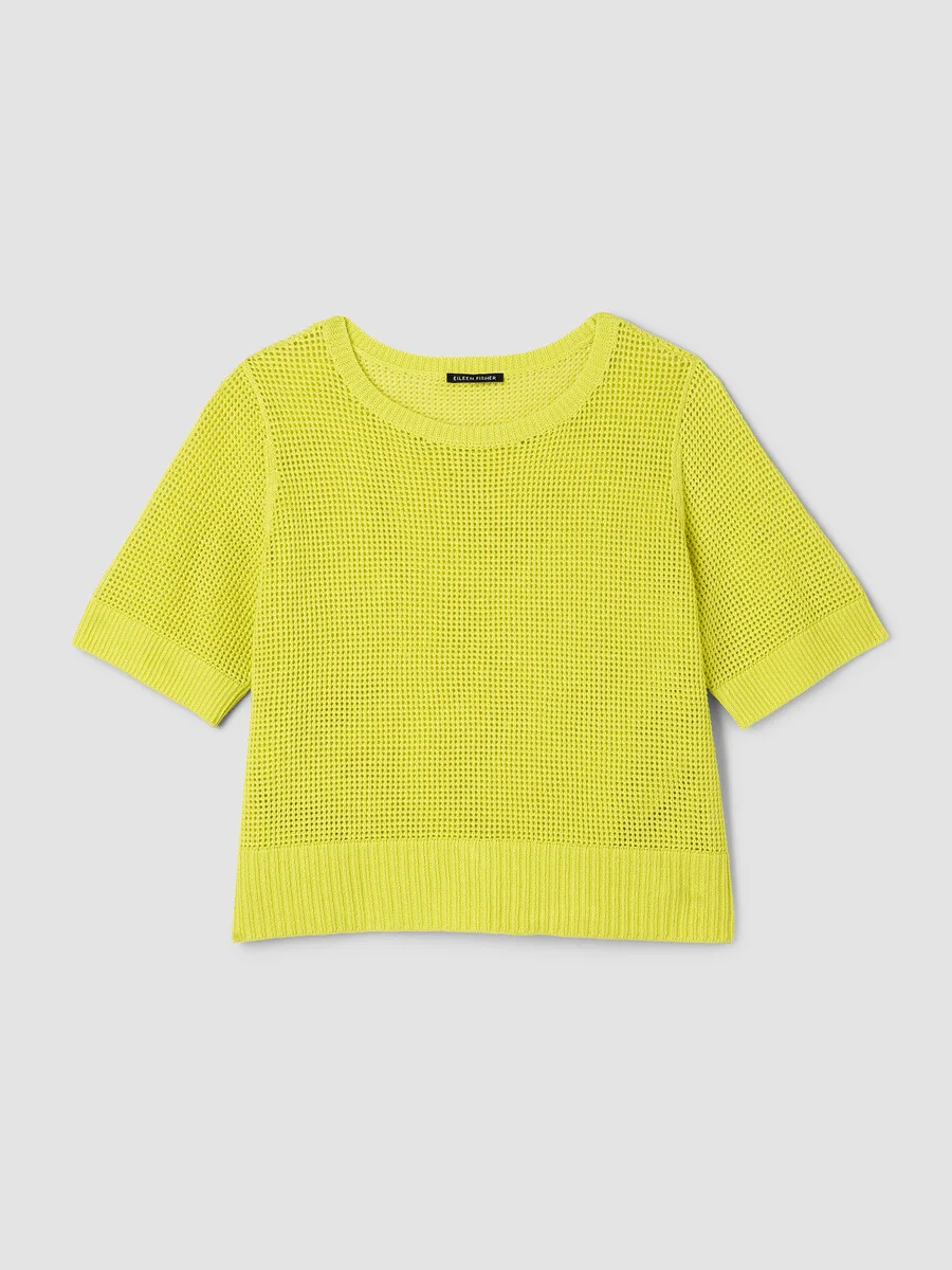 Organic Linen Cotton Round Neck Top - 1