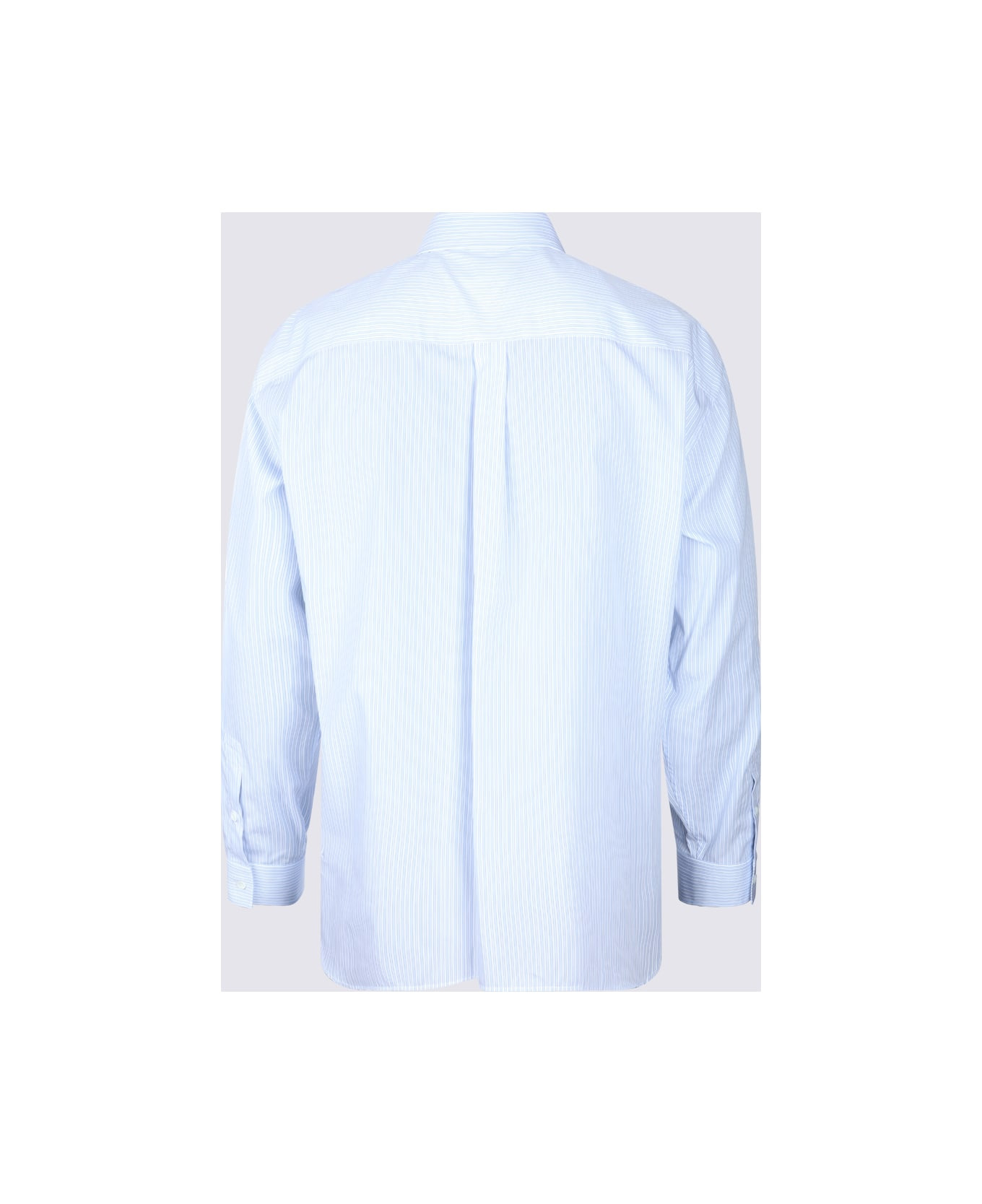 White And Blue Cotton Shirt - 2