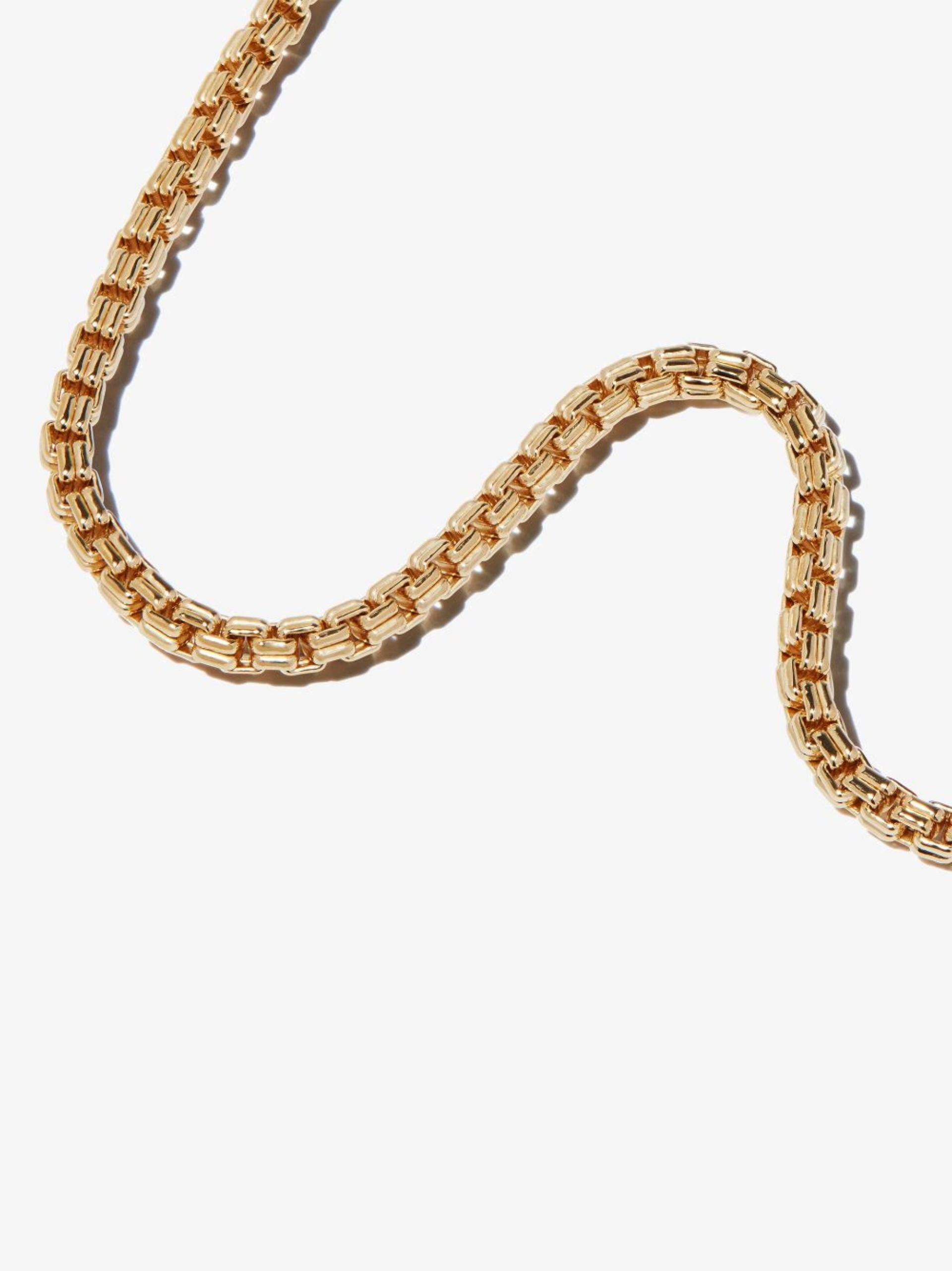TOM WOOD gold-plated Venetian Double M chain bracelet