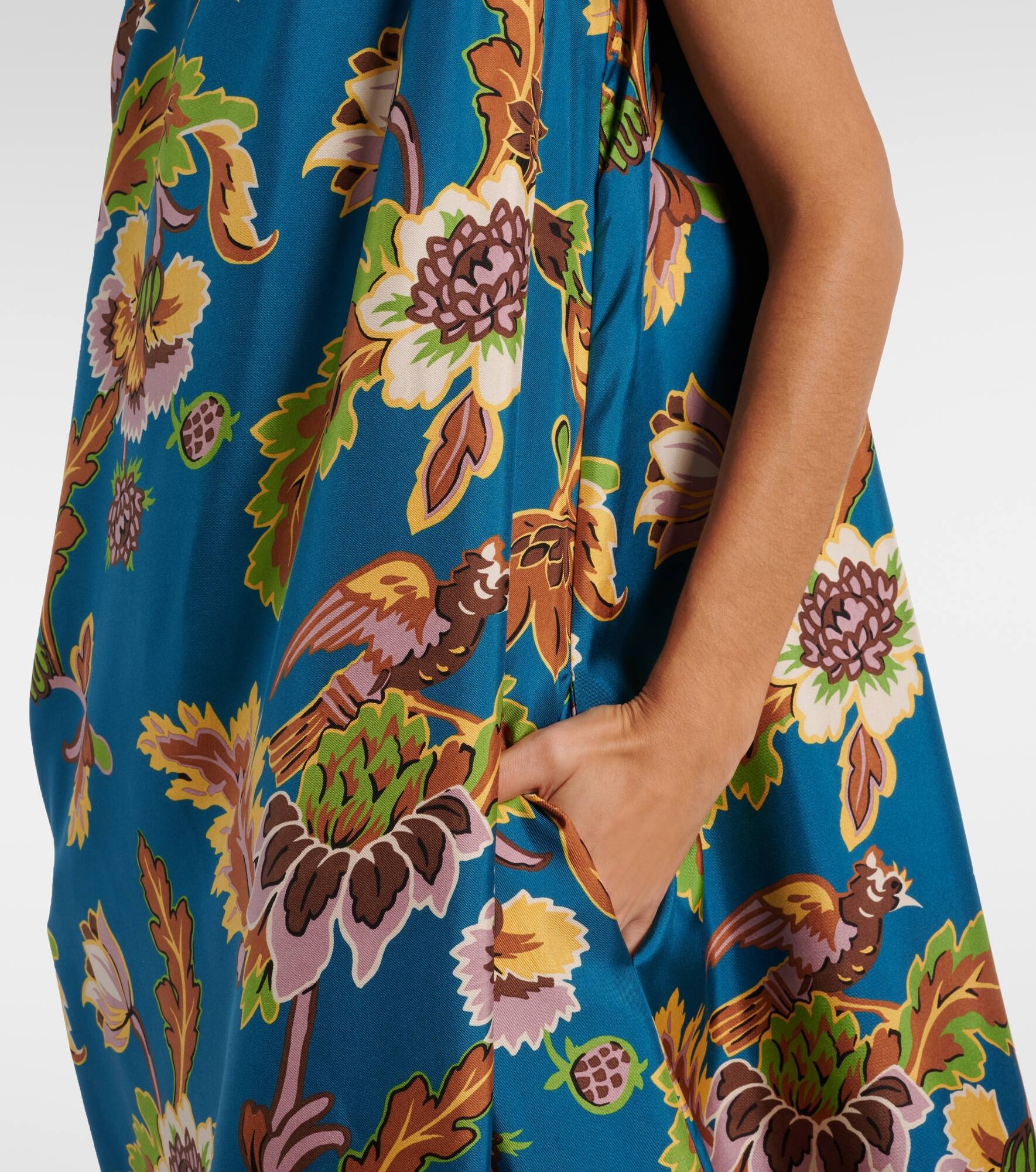 Roy printed silk maxi dress - 6