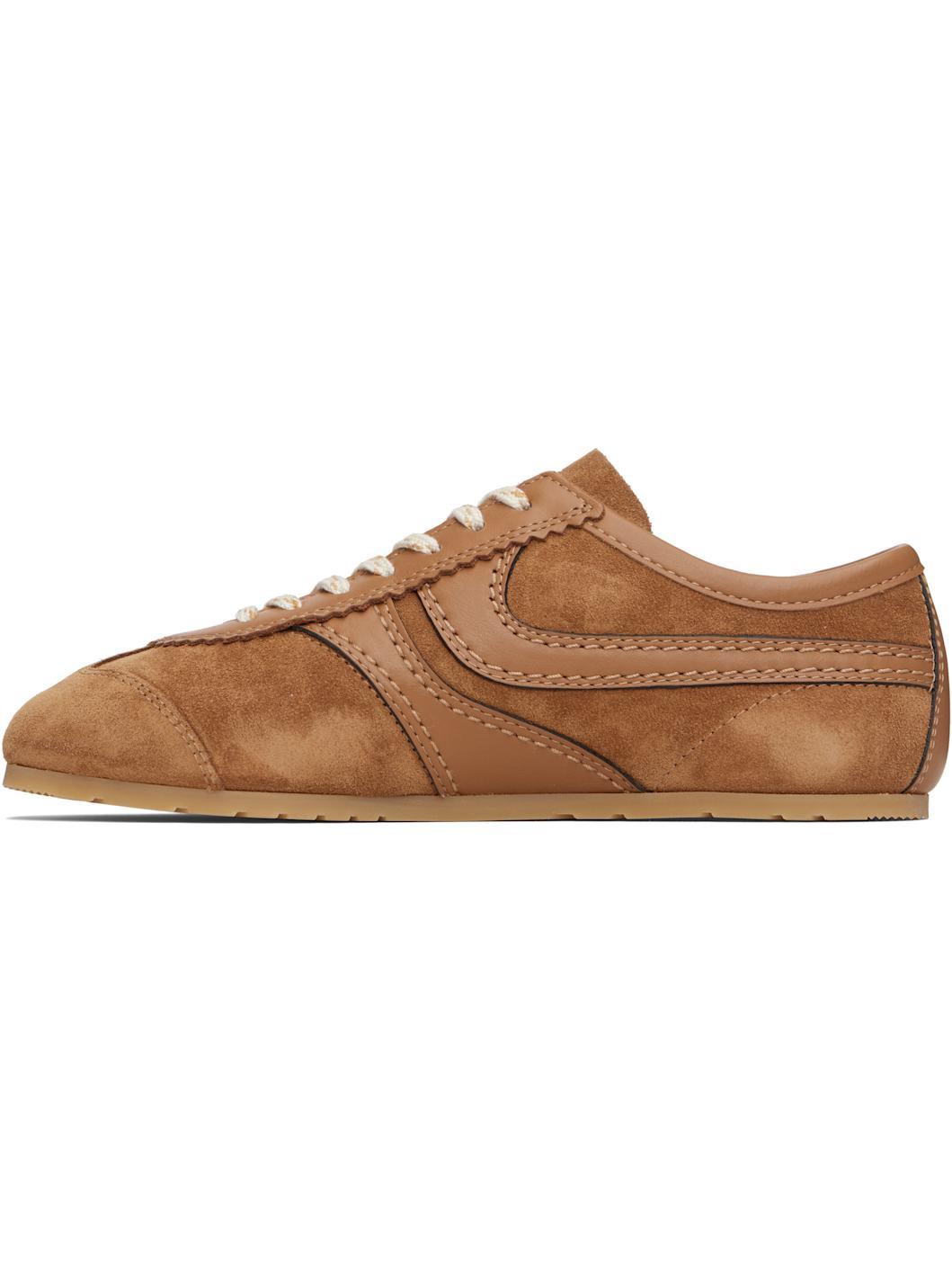 Tan Suede Sneakers - 3