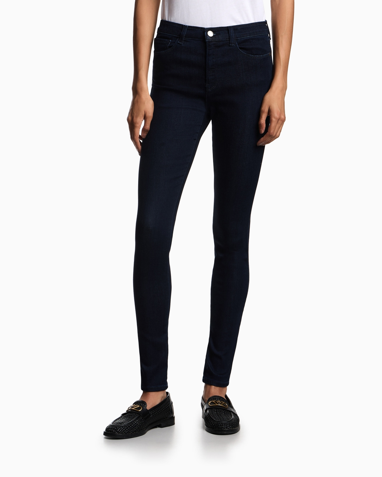 J20 high-waisted super skinny leg jeans in Lyocell denim - 4