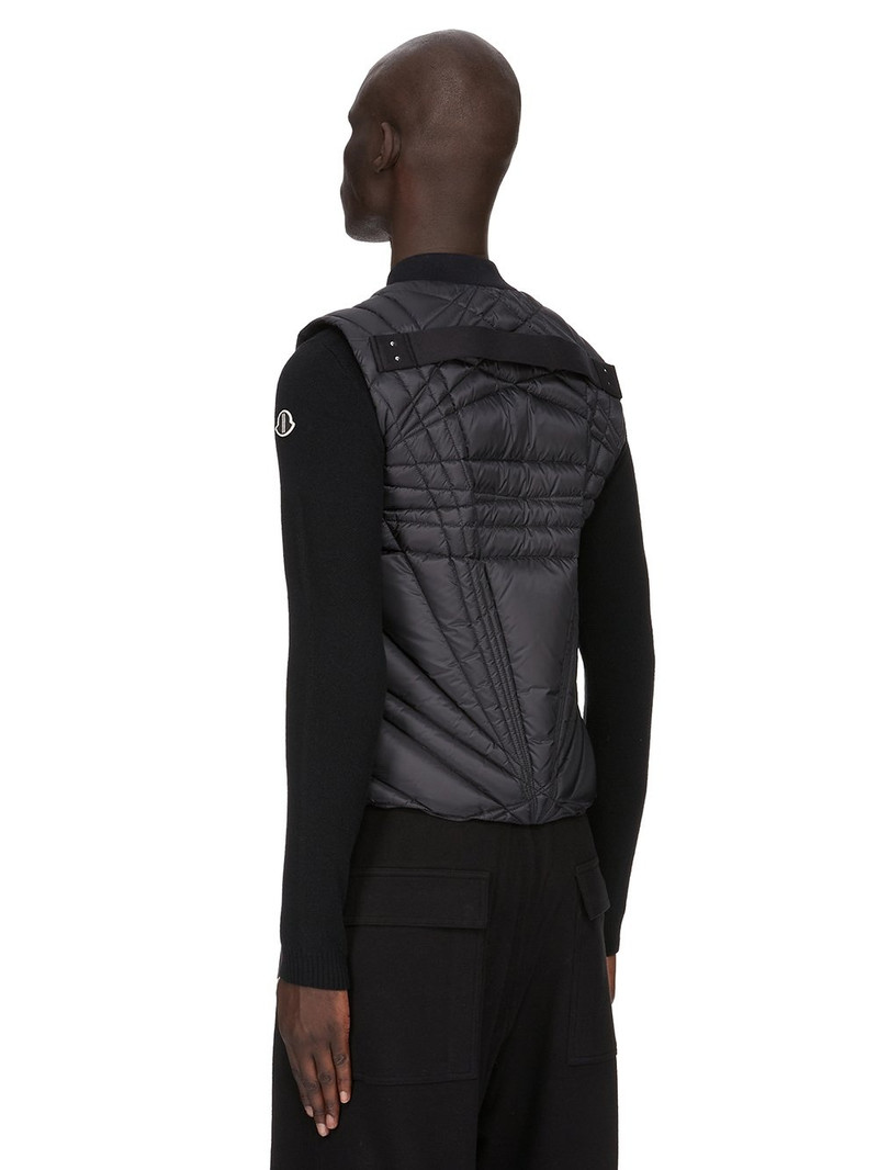 Moncler + Rick Owens Black Megapenta Flight Down Vest 12