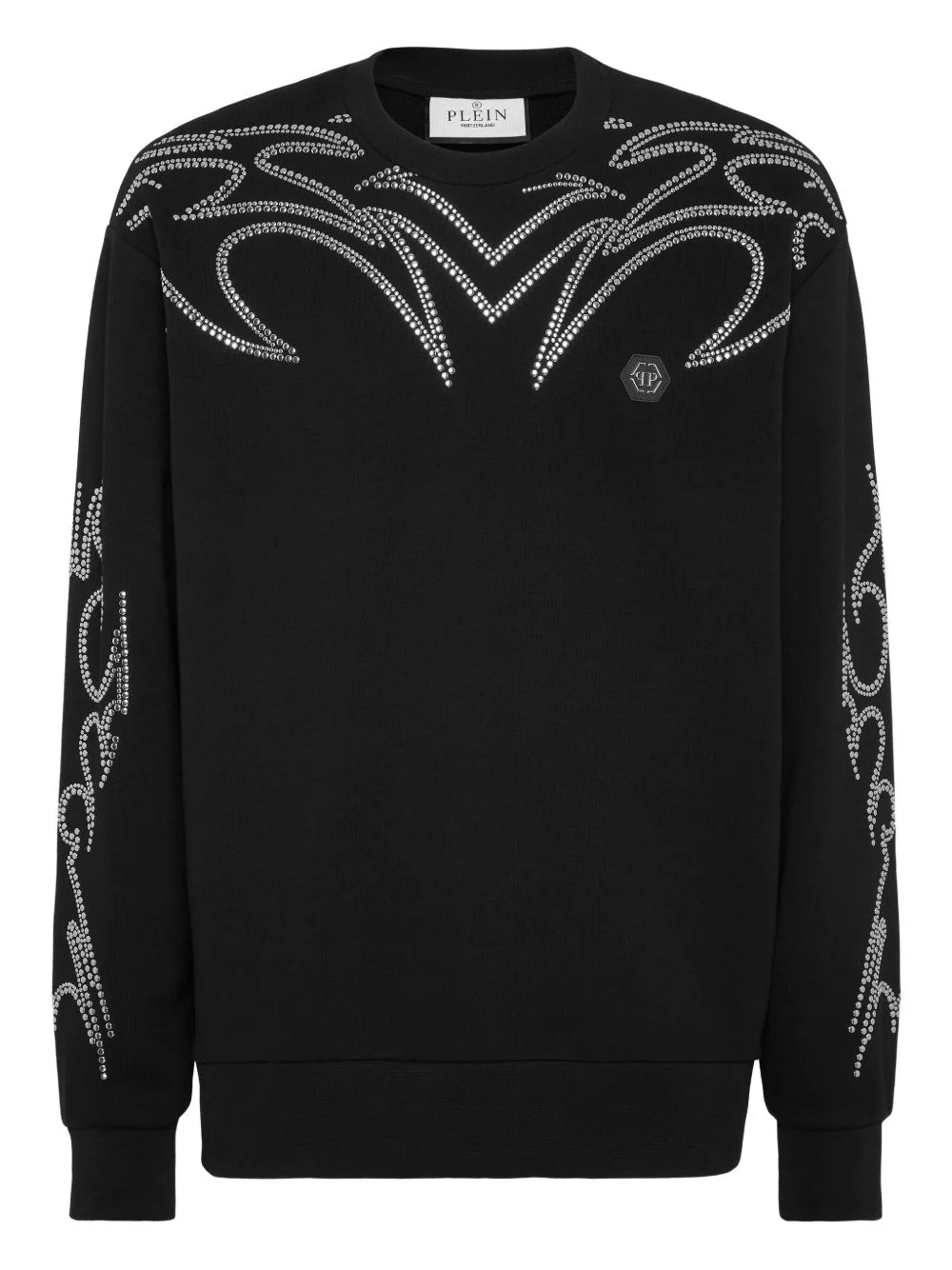stud-detailing sweatshirt - 1