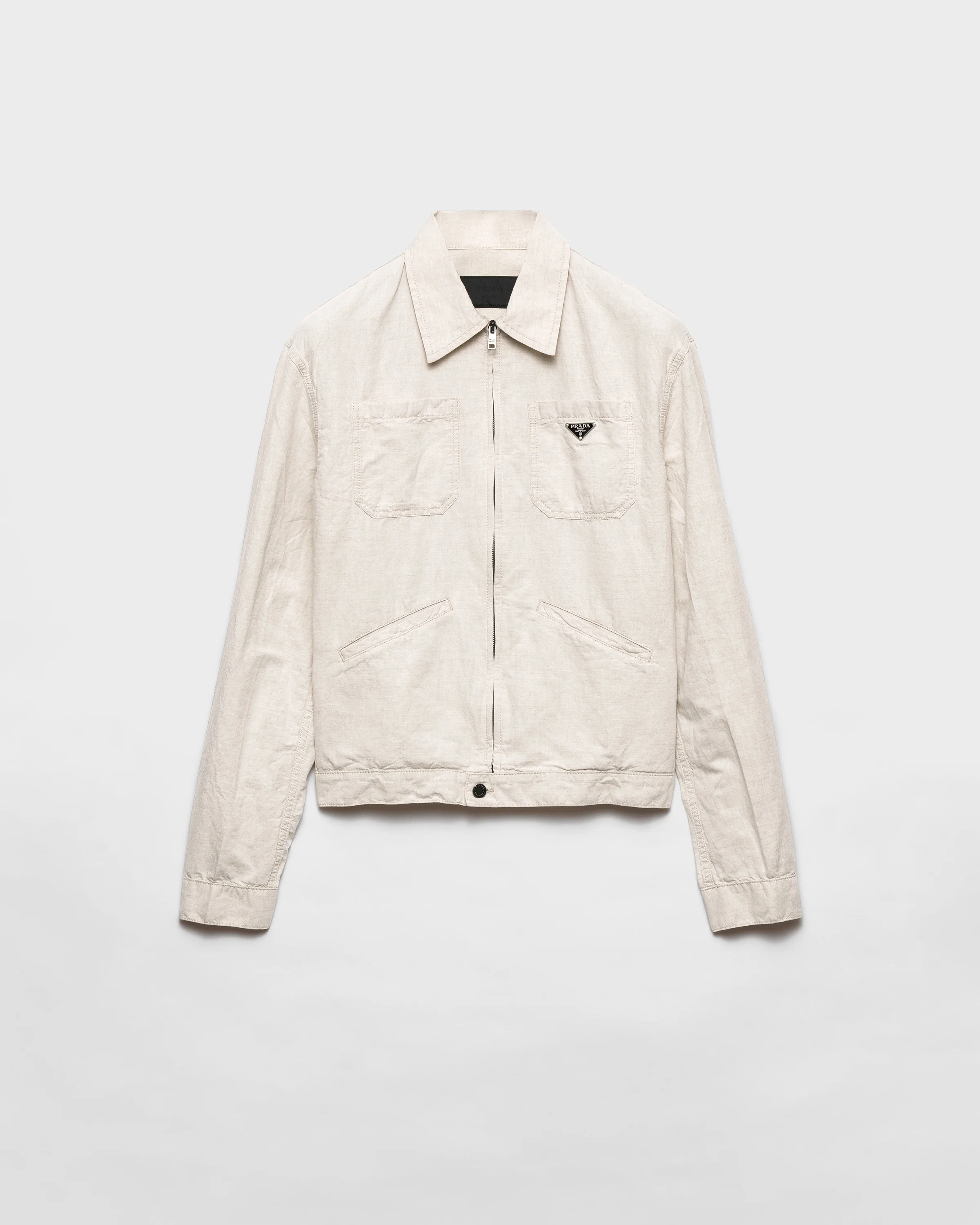 Chambray blouson jacket - 1