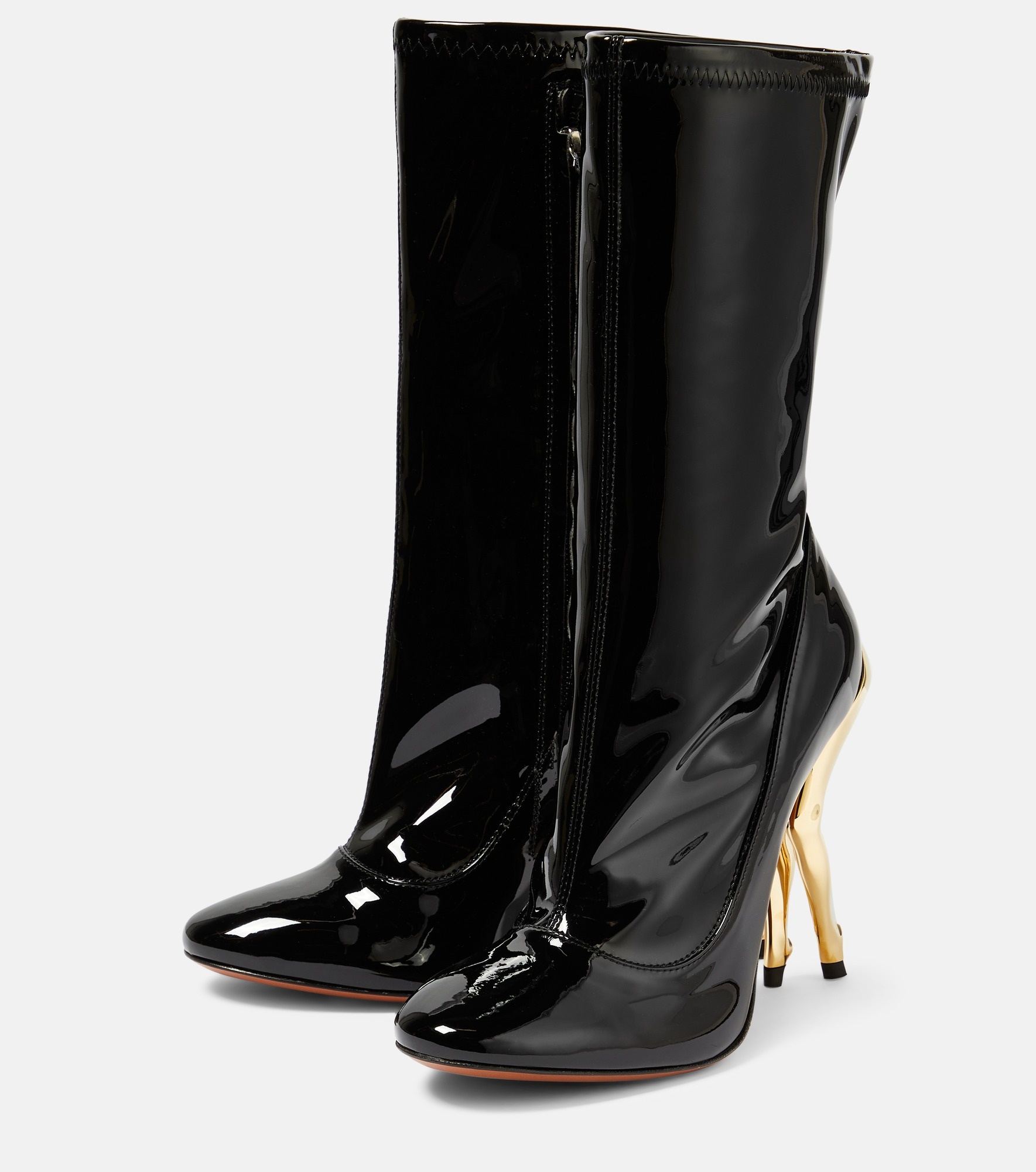 Cabaret faux leather ankle boots - 5