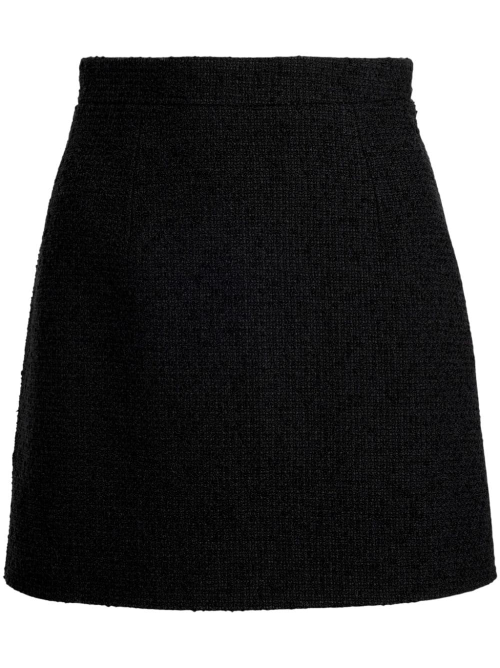 virgin wool tweed miniskirt - 1