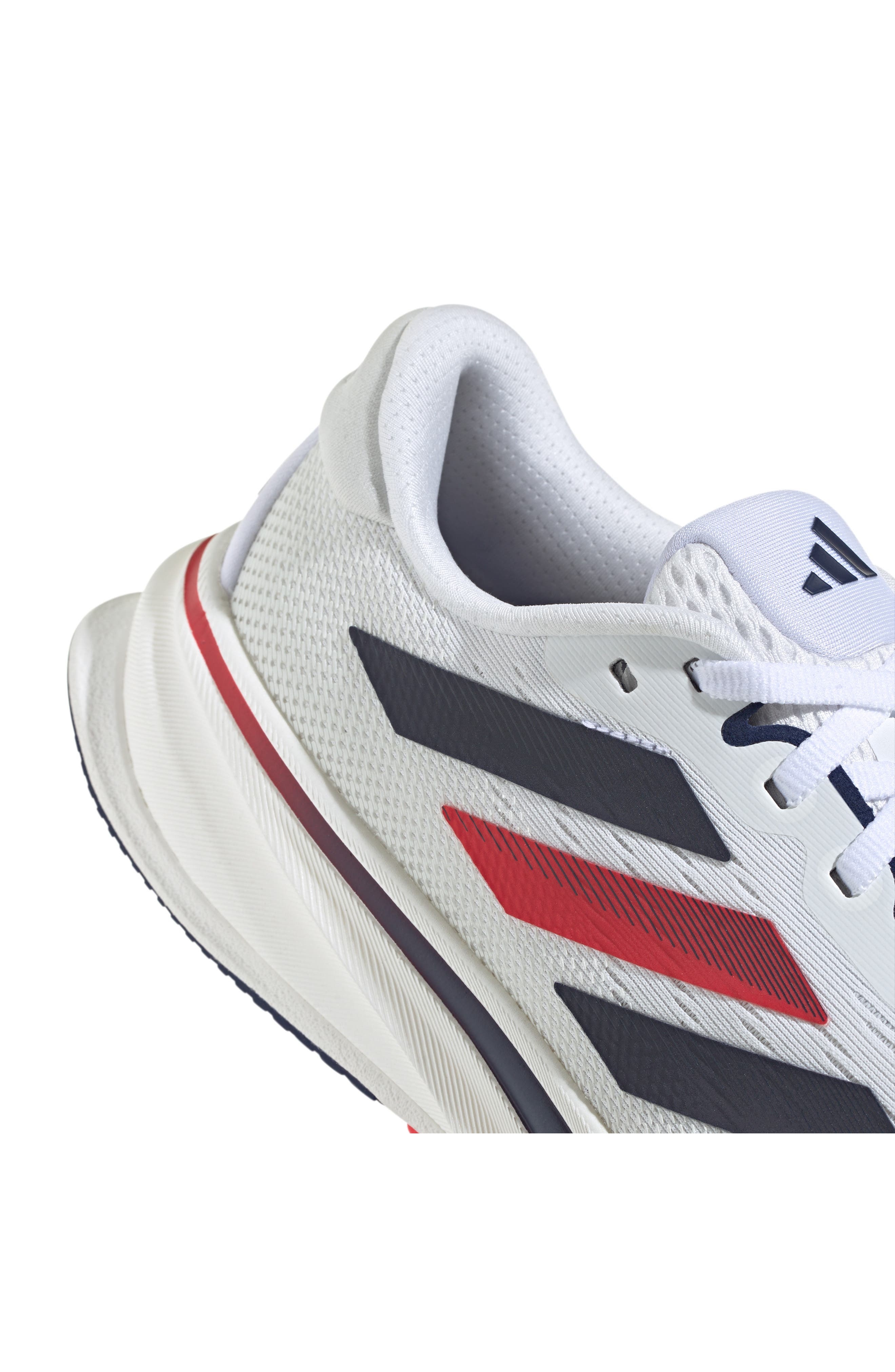adidas Supernova Rise 2 Running Shoe in White/Dark Blue/Pure Ruby at Nordstrom - 9
