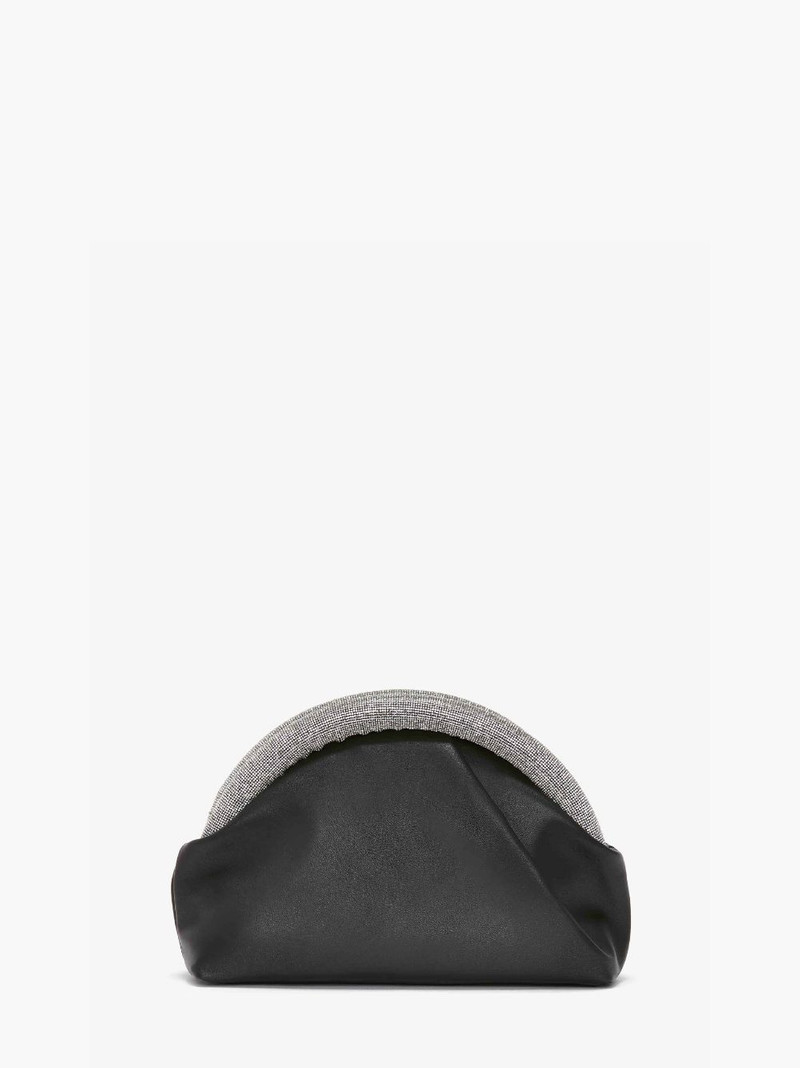 BUMPER-CLUTCH - LEATHER MINI BAG WITH CRYSTALS 4