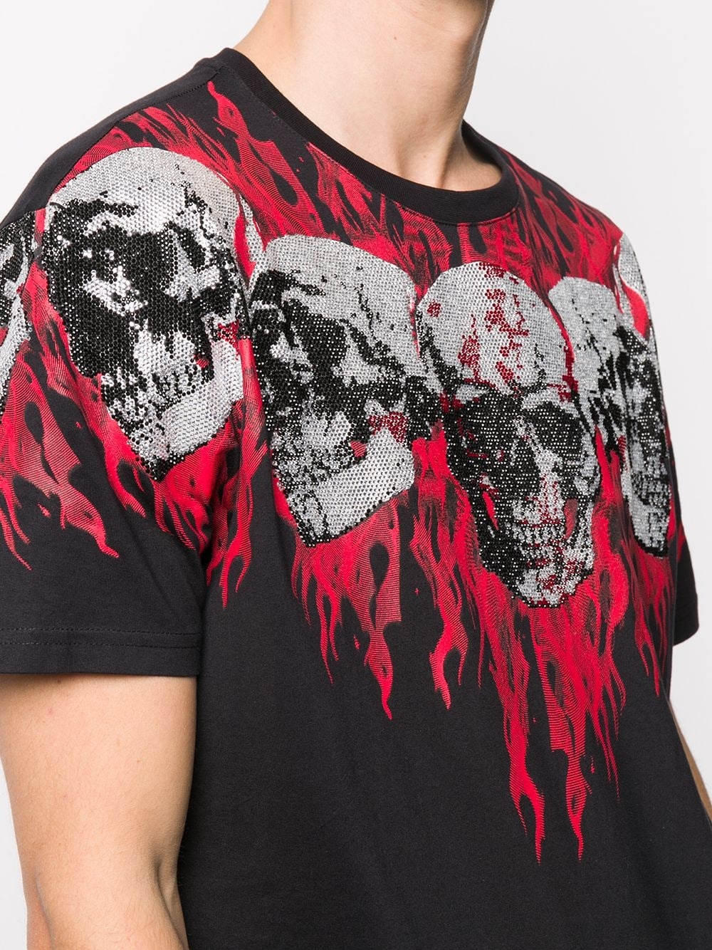 skull-print cotton T-shirt - 5