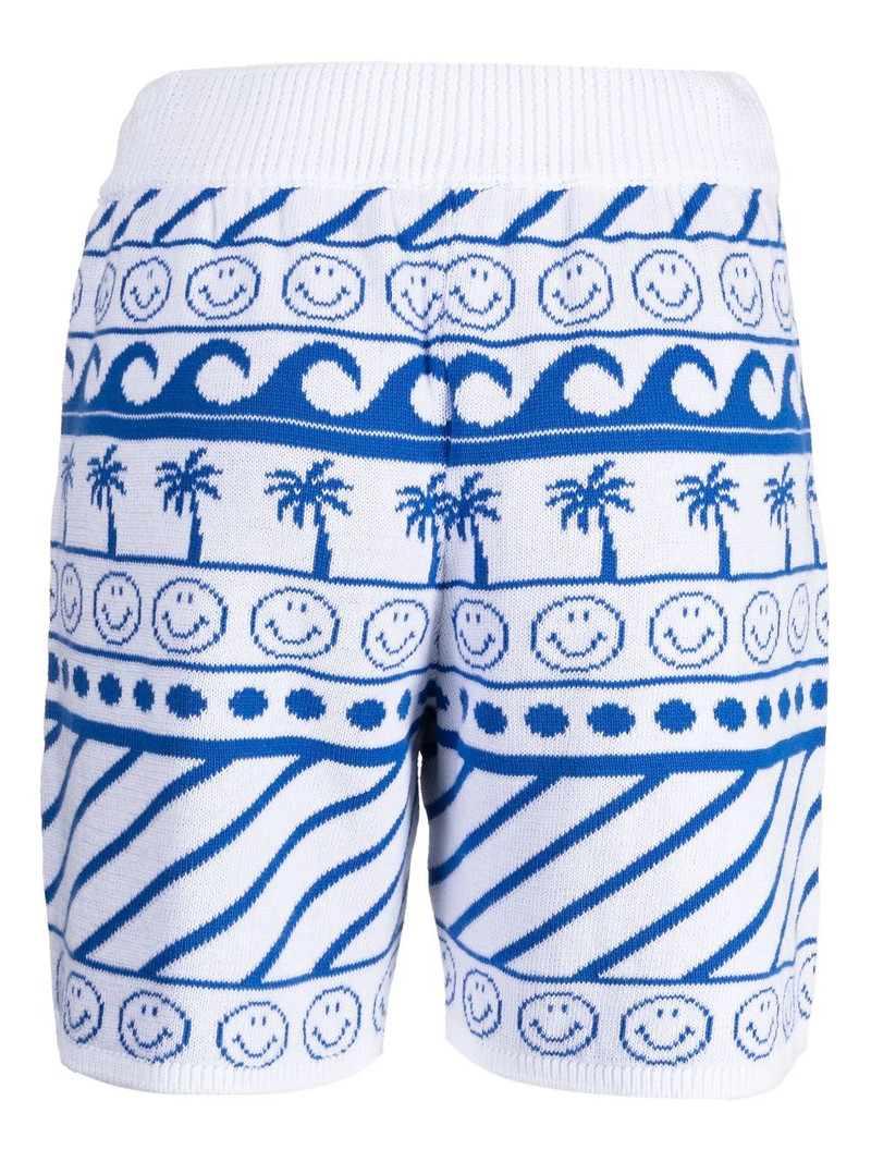 Joshua Sanders wave-print drawstring shorts outlook