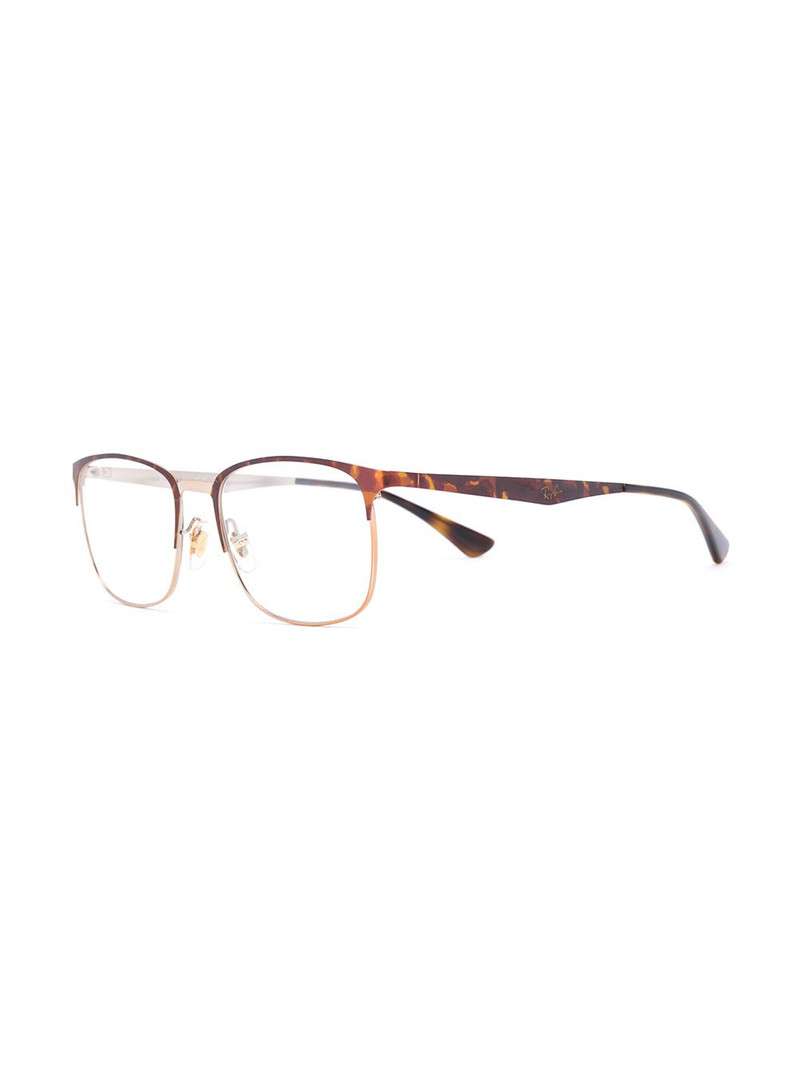 Ray-Ban 6421 half rim clubmaster glasses outlook