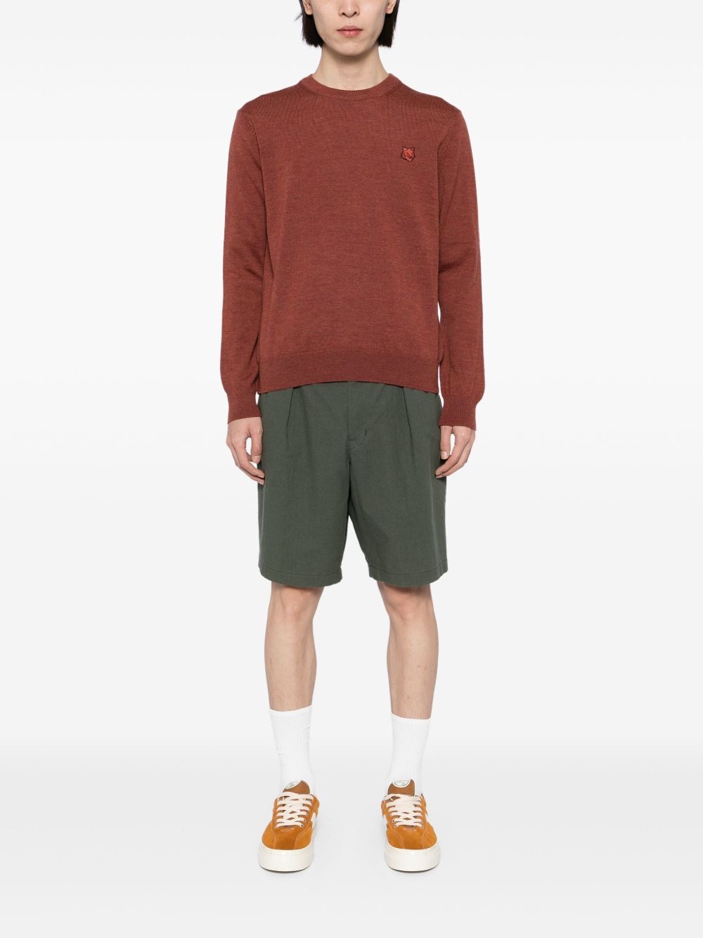 Bold Fox head patch regular jumper - 2