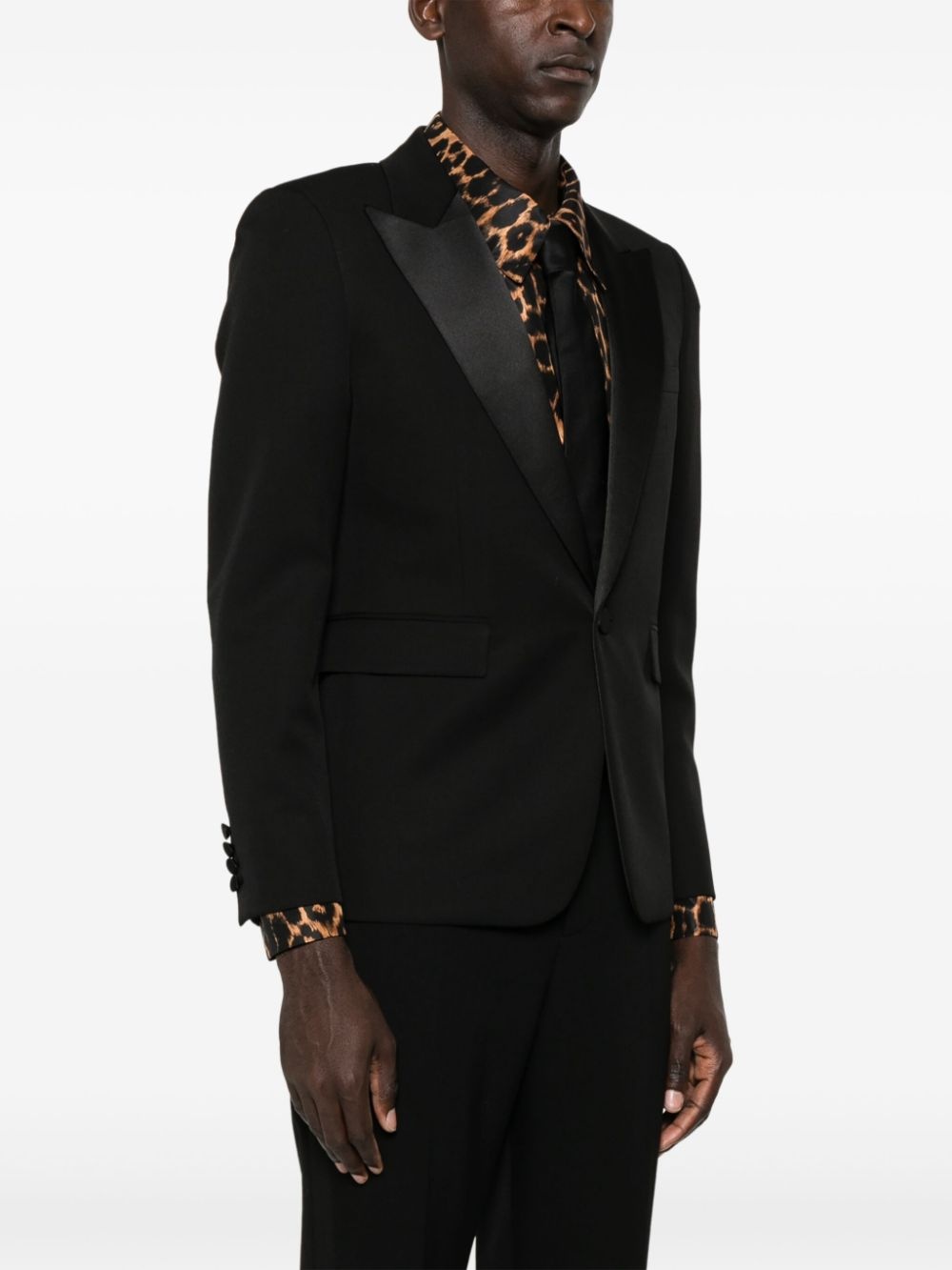virgin wool tuxedo jacket - 3