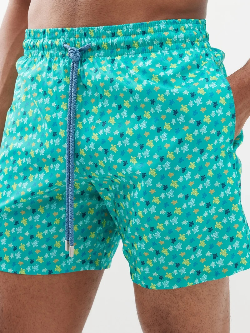 Mahina turtle-print recycled swim shorts - 3