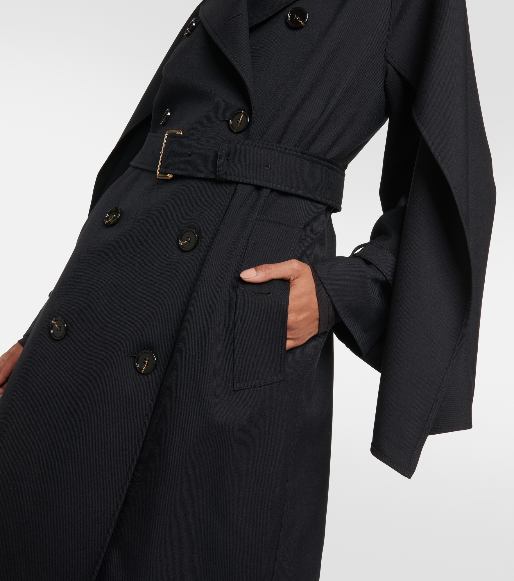 Wool-blend trench coat - 5