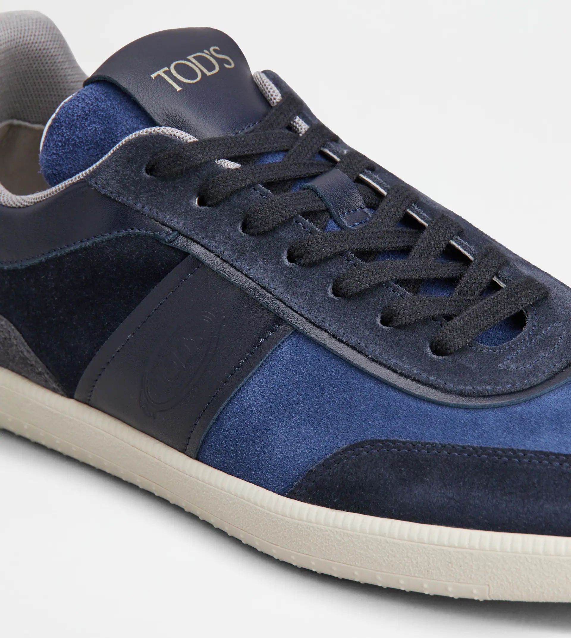 TOD'S TABS SNEAKERS IN SUEDE - BLUE, BLACK - 5