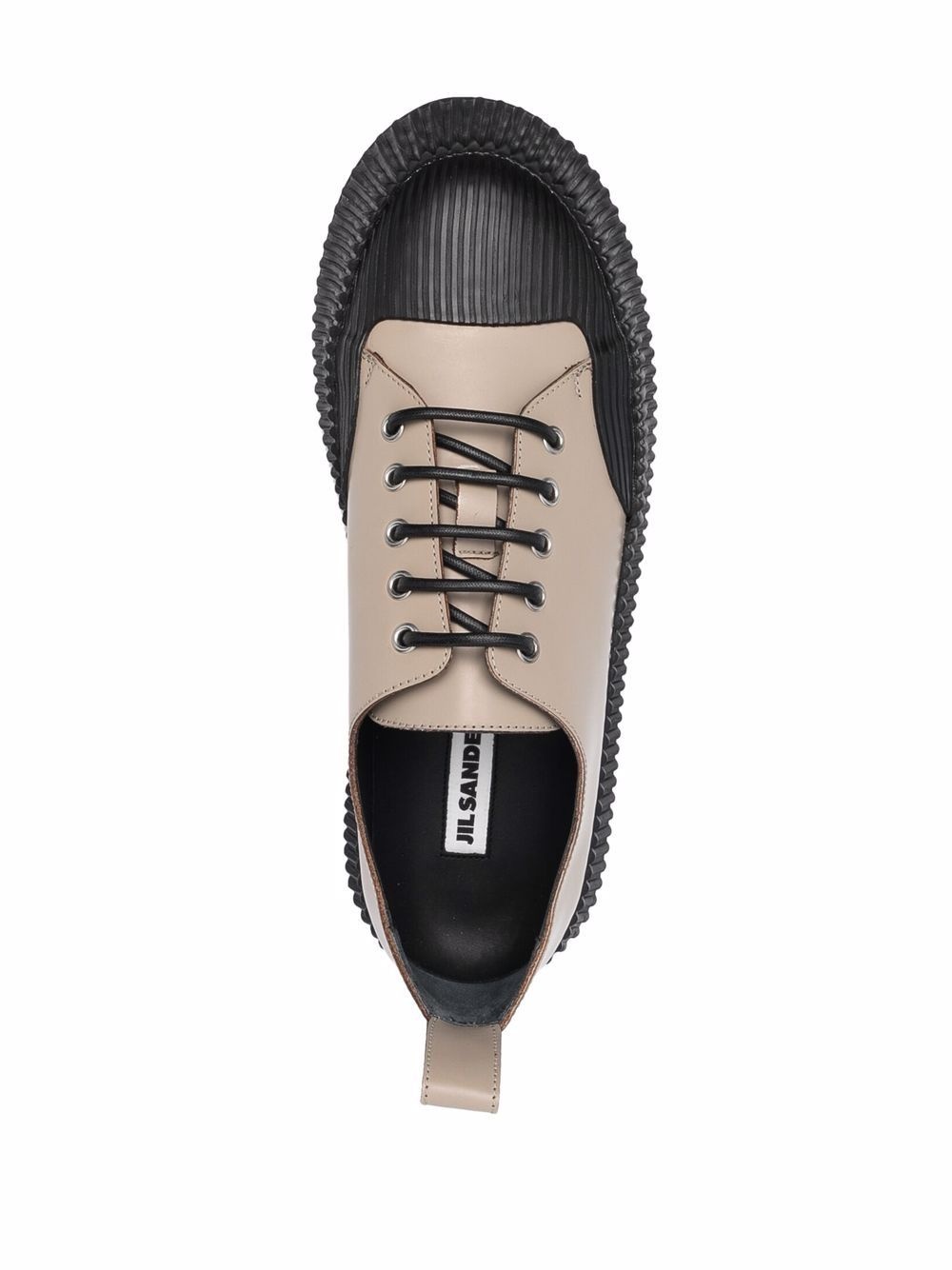 chunky sole lace-up sneakers - 4