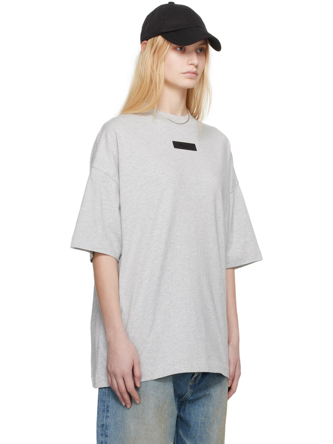 Gray Crewneck T-Shirt - 2