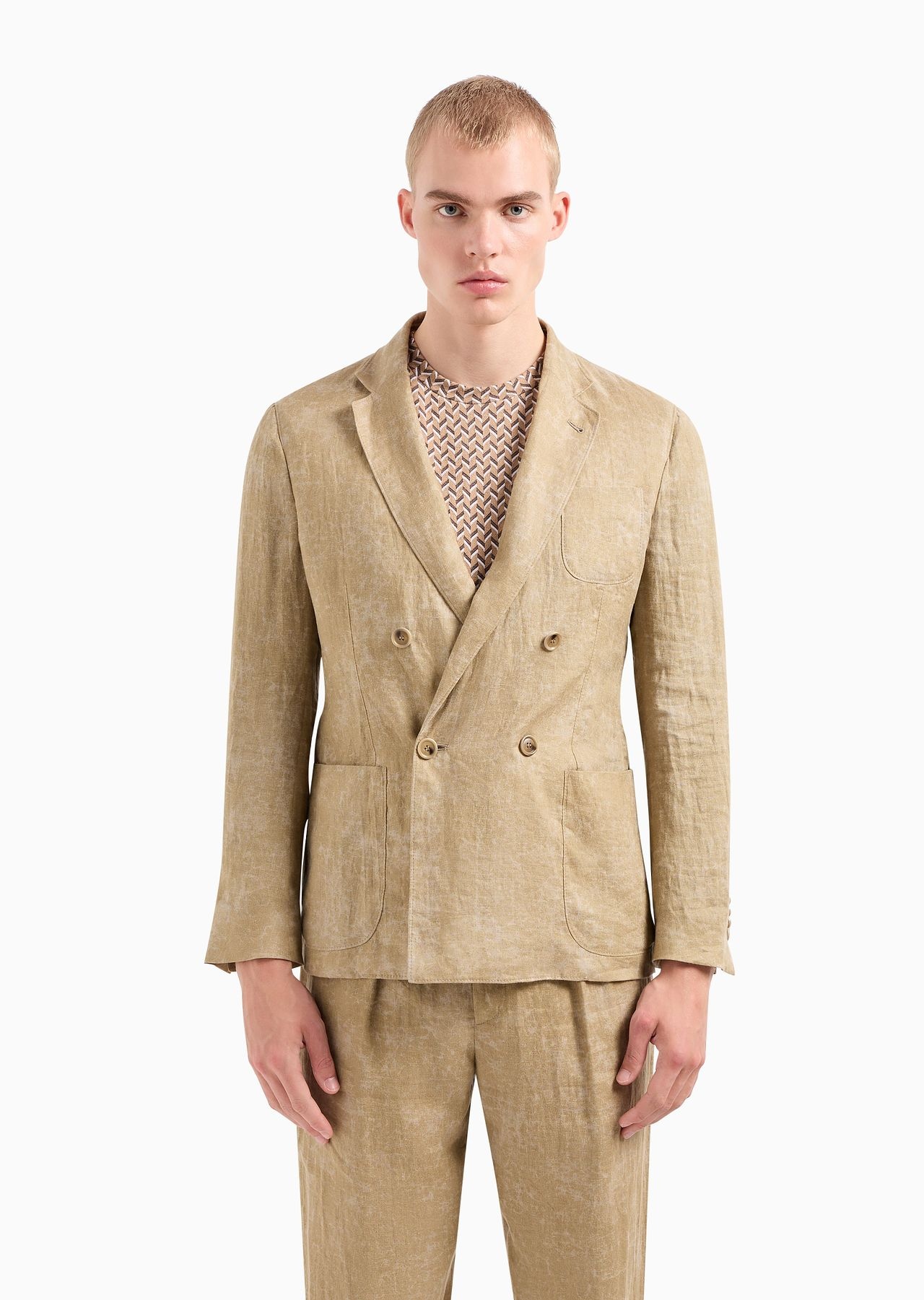 Upton line linen double-breasted jacket - 2