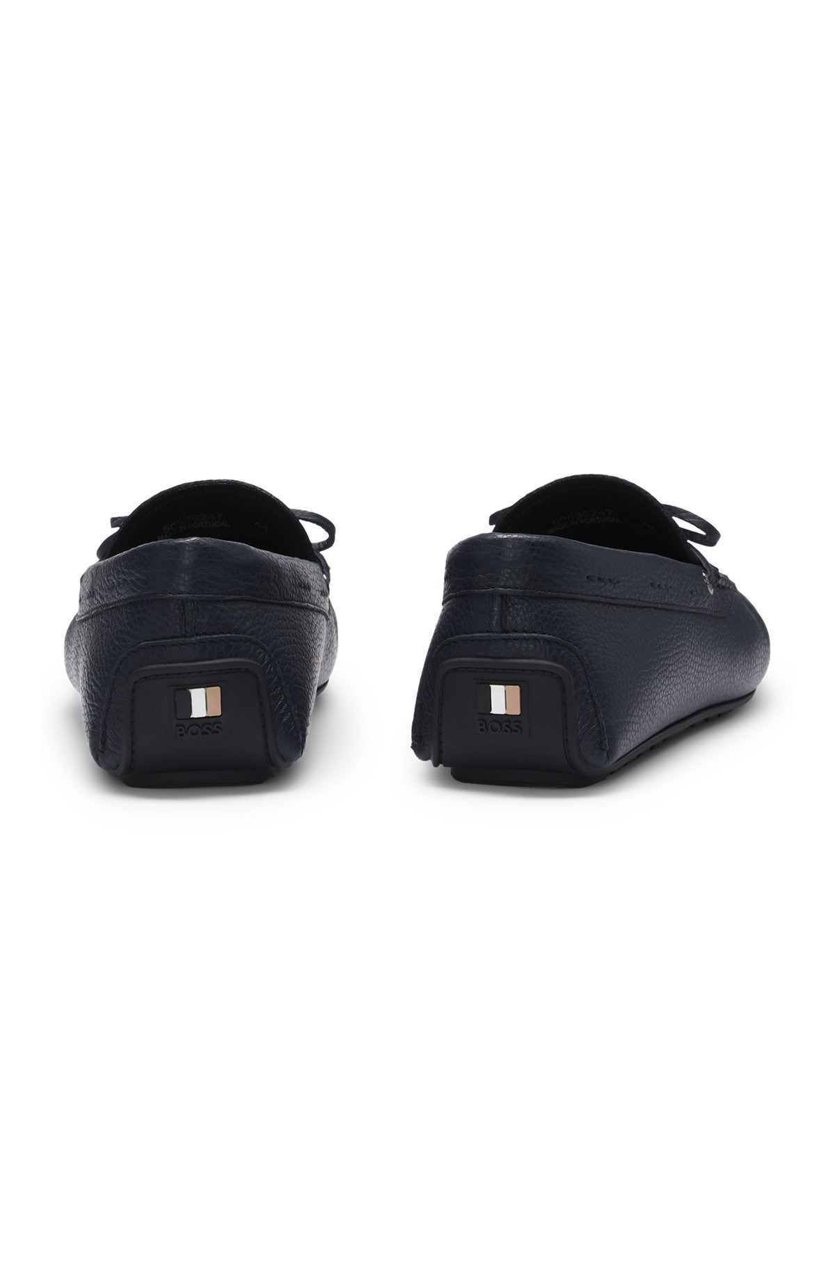 GRAINED-LEATHER MOCCASINS WITH DRIVER SOLE - 5