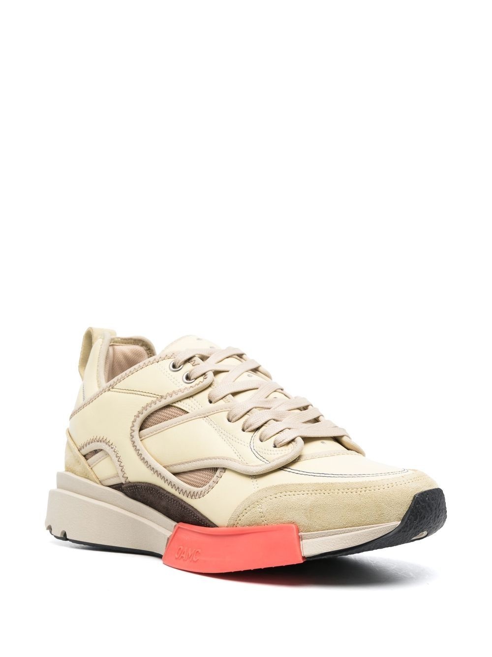 low-top lace-up sneakers - 2