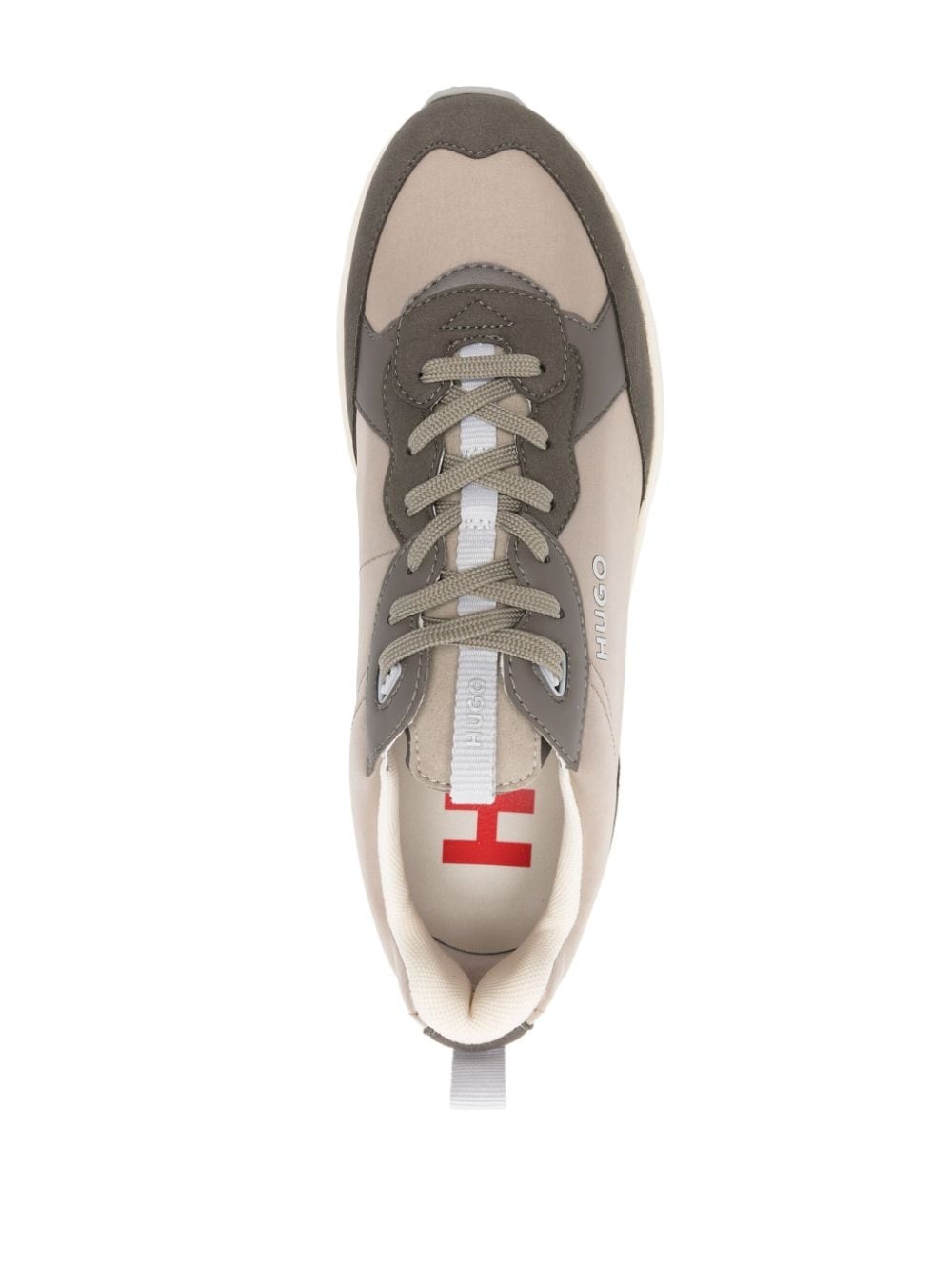 two-tone panelled sneakers - 4