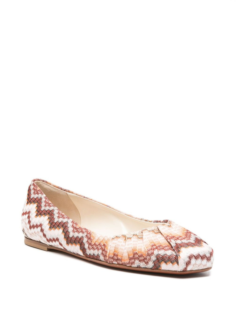 Missoni zigzag ballet flats outlook