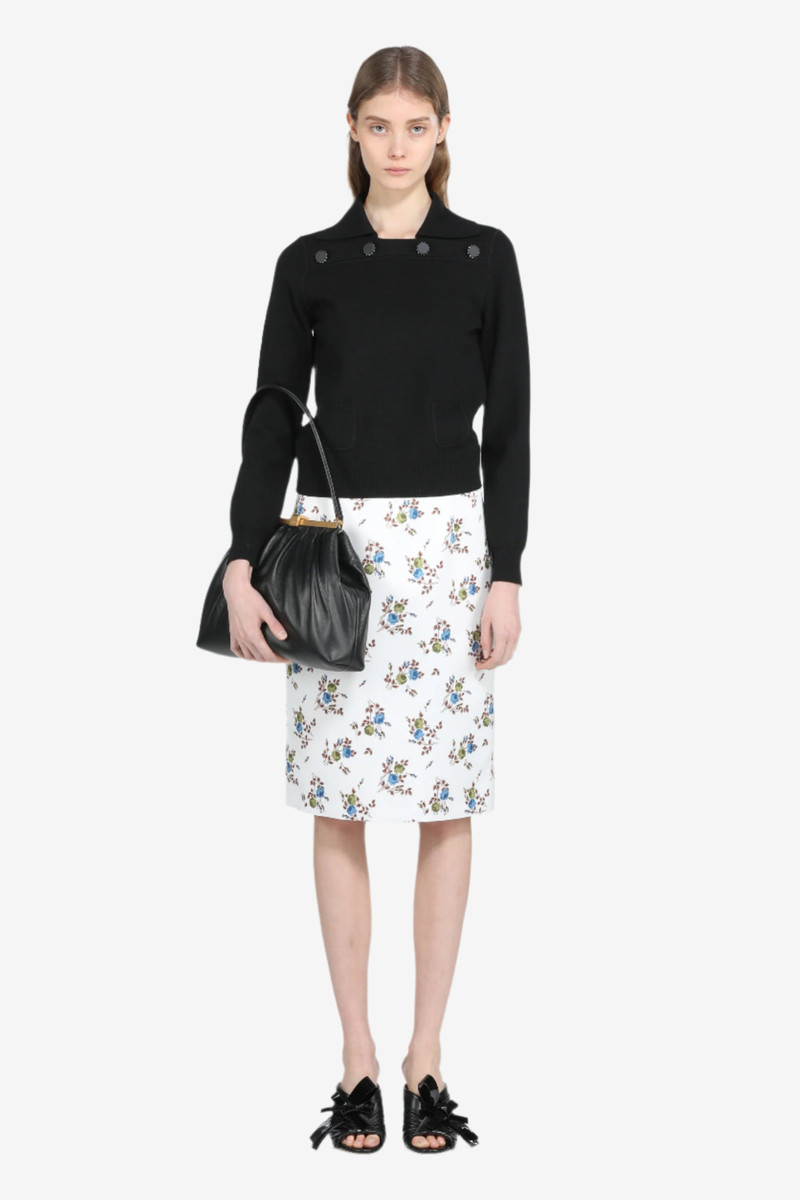 PENCIL SKIRT WITH FLORAL PRINT 4