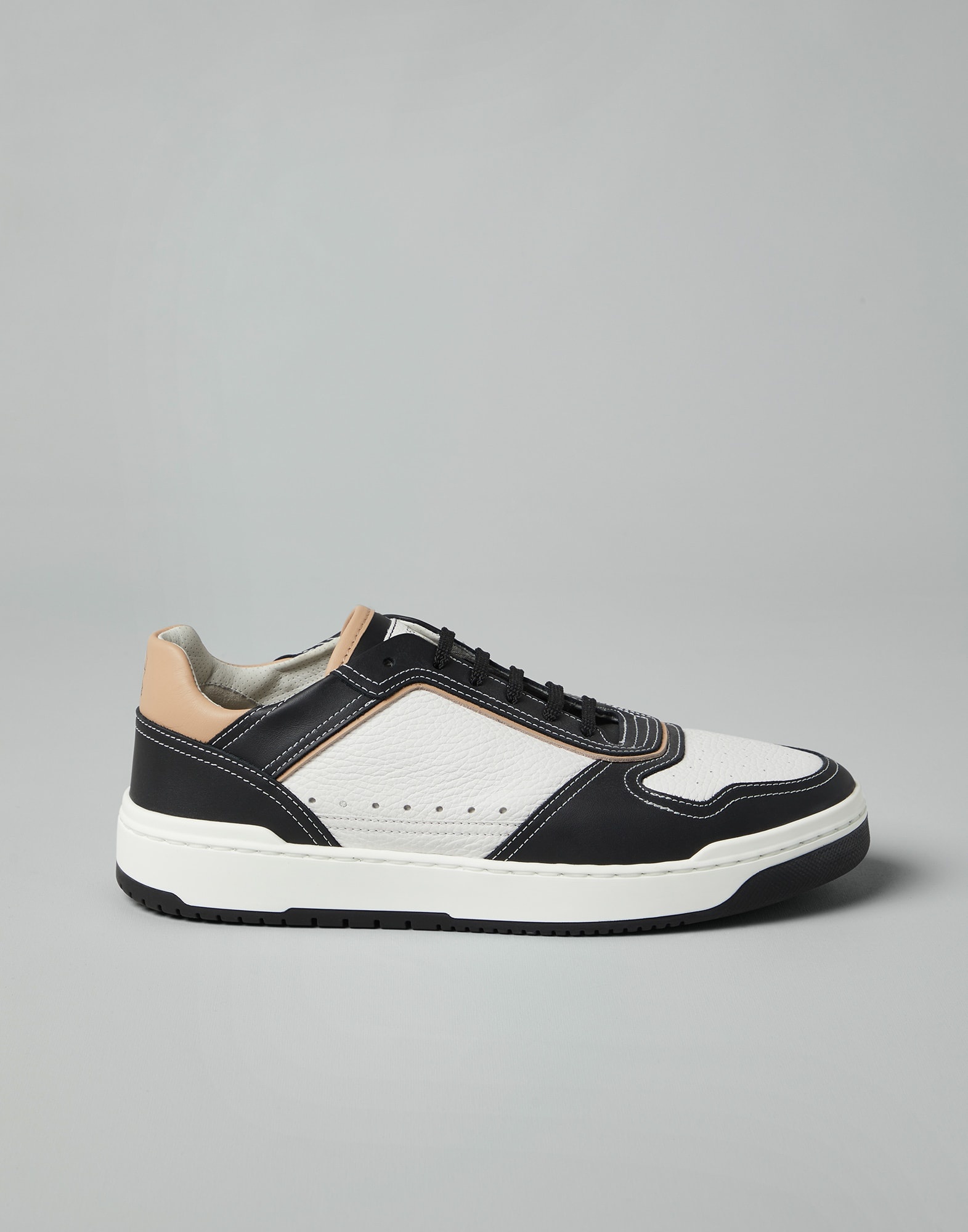 Calfskin basket sneakers - 5