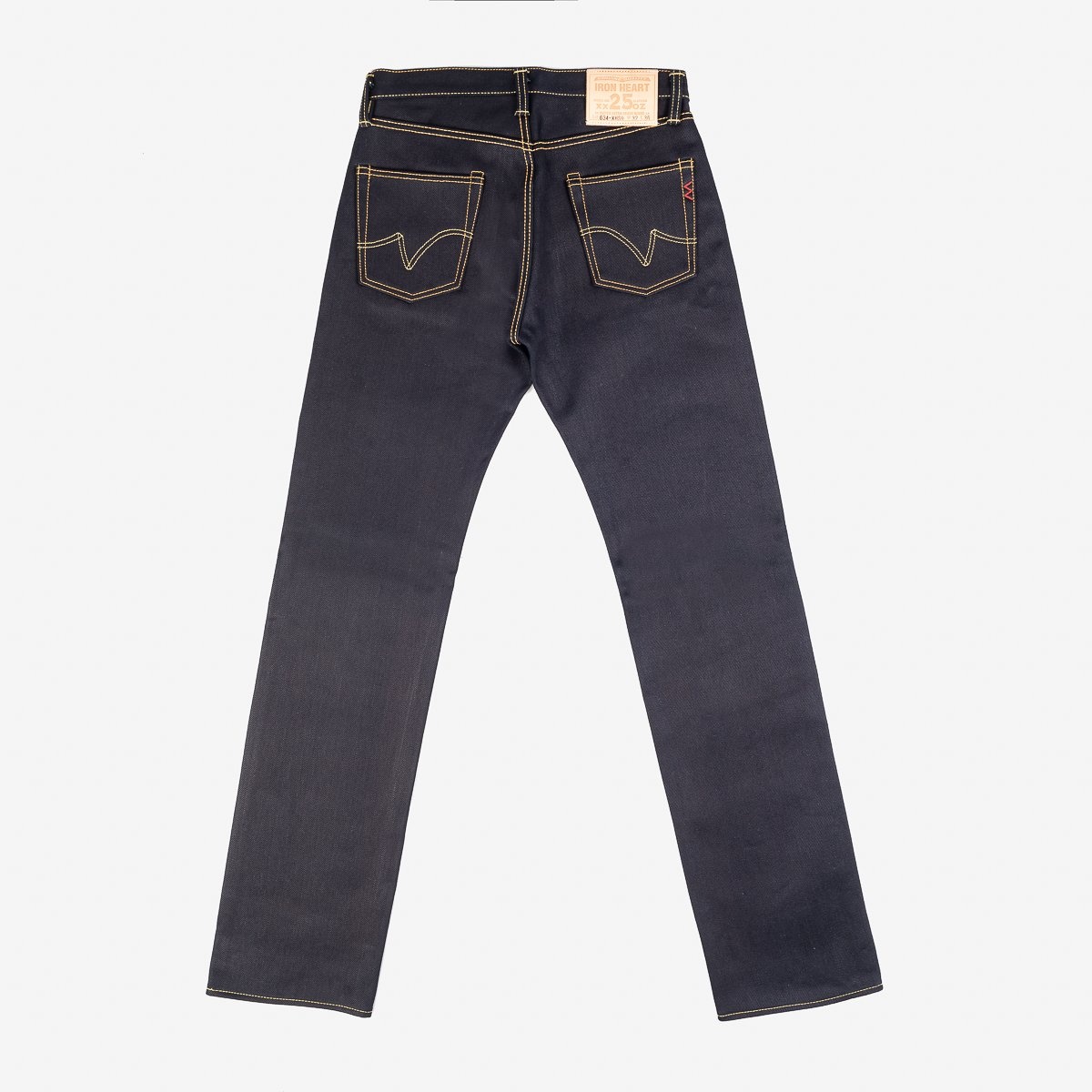 IH-634-XHSib 25oz Selvedge Denim Straight Cut Jeans - Indigo/Black - 5