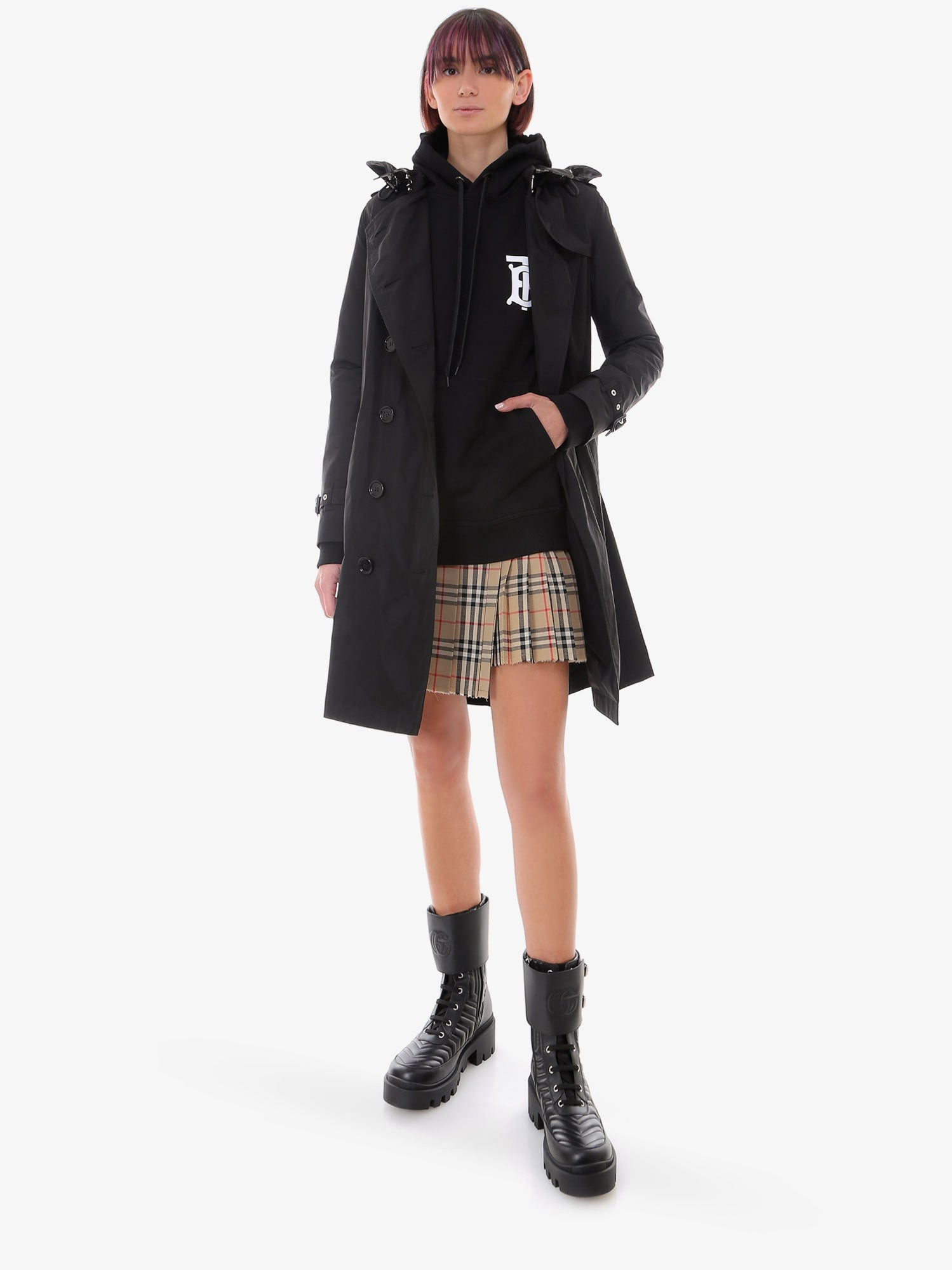 Wool Skirt With Iconic Print - 2
