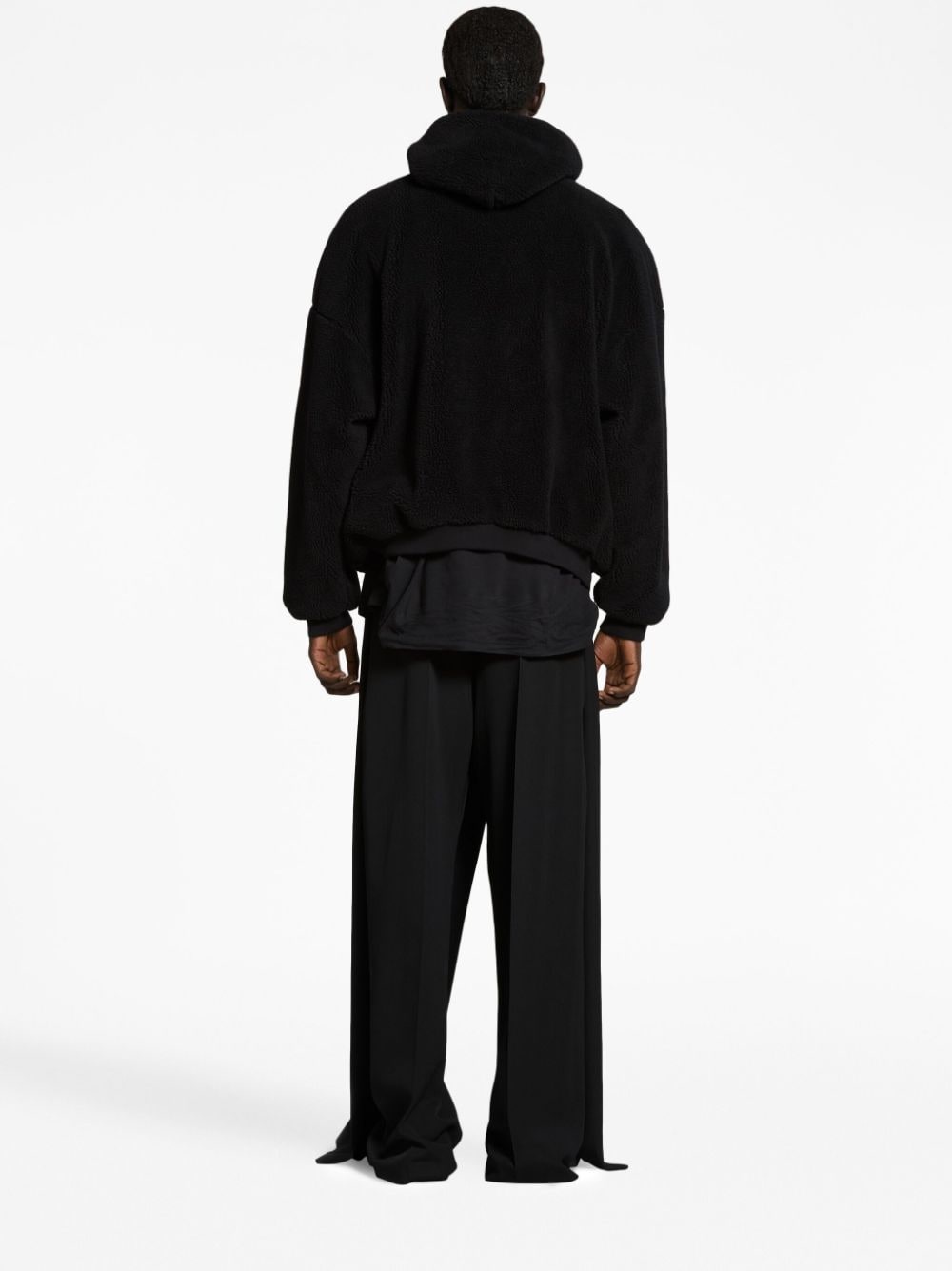 fleece zip-up hoodie - 4