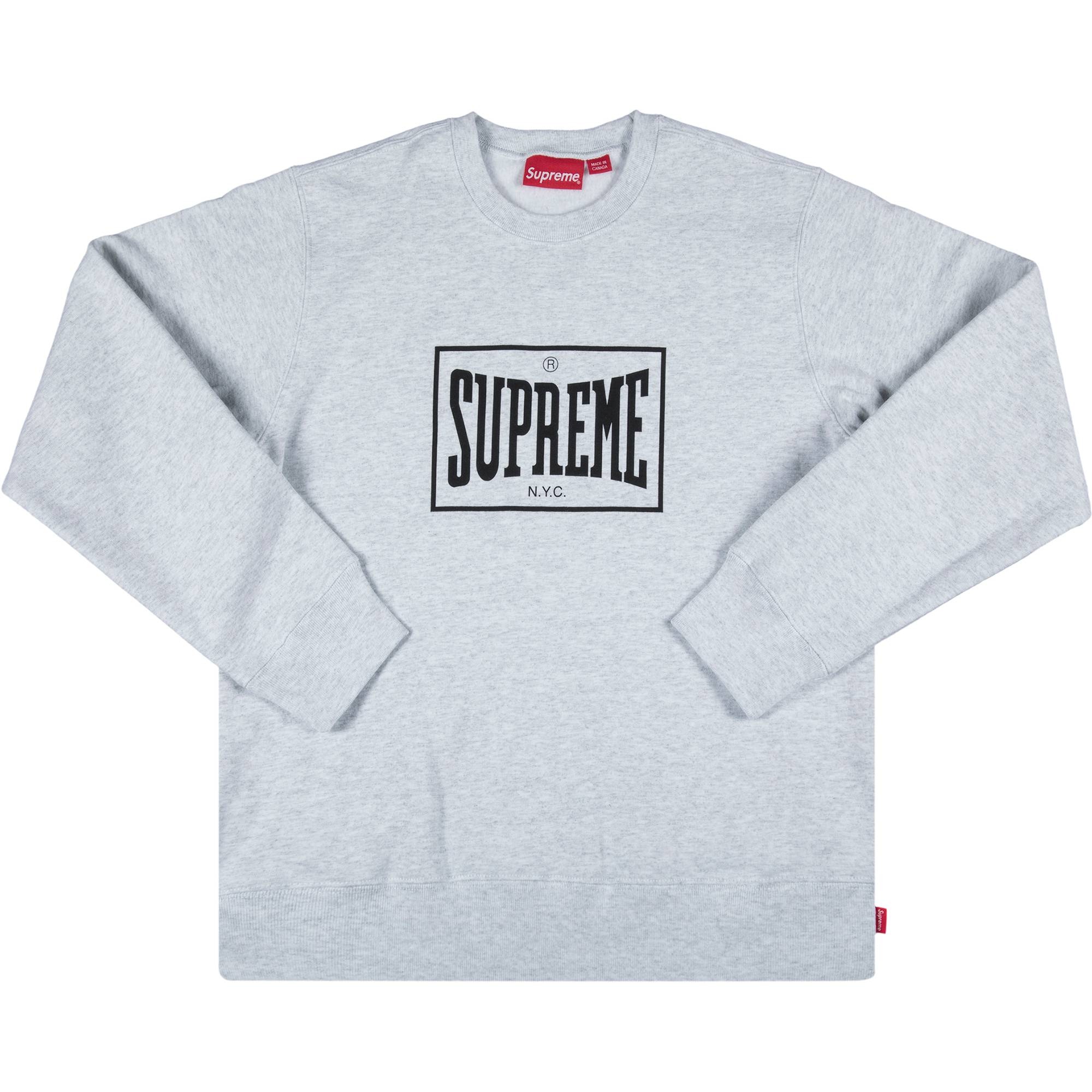 Supreme Warm Up Crewneck 'Ash Grey' - 1