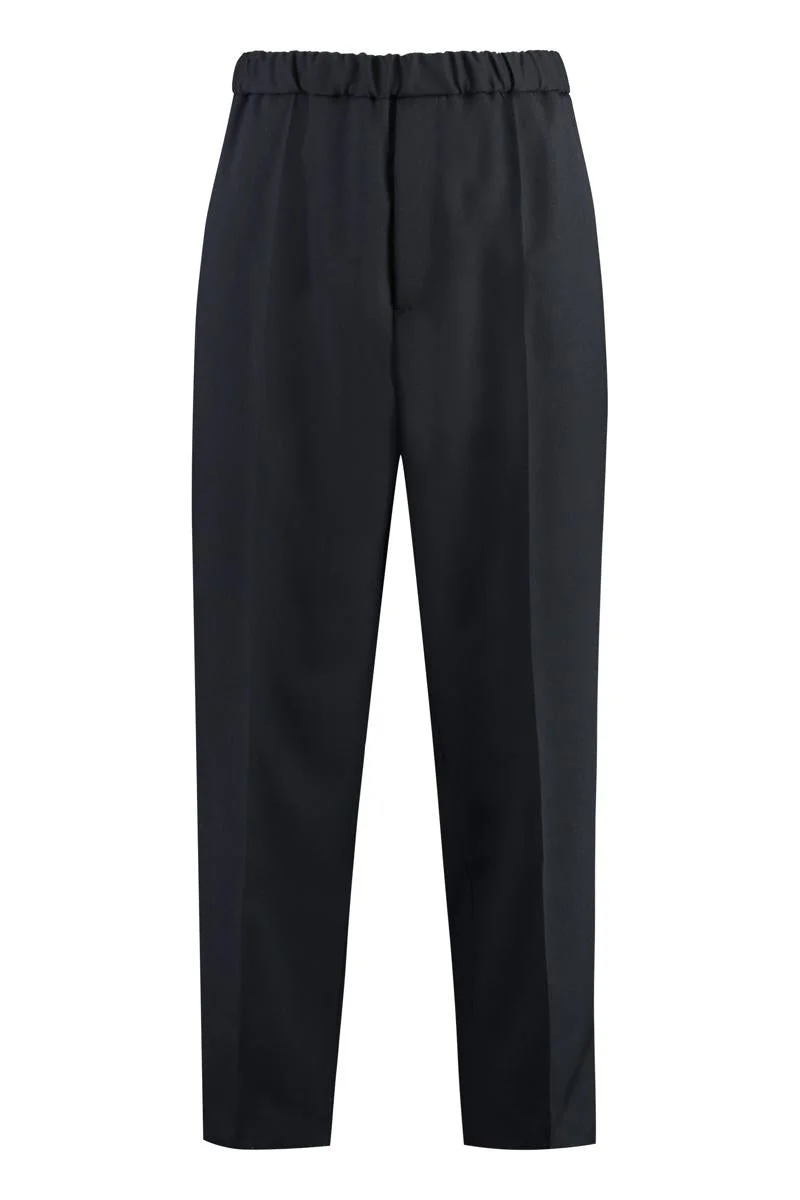 JIL SANDER CROPPED PANTS - 1