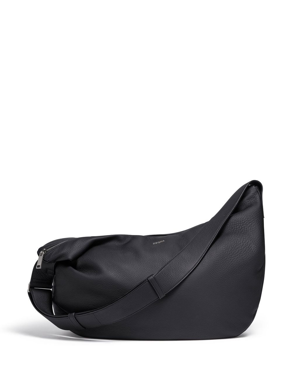 Panorama leather messenger bag - 1