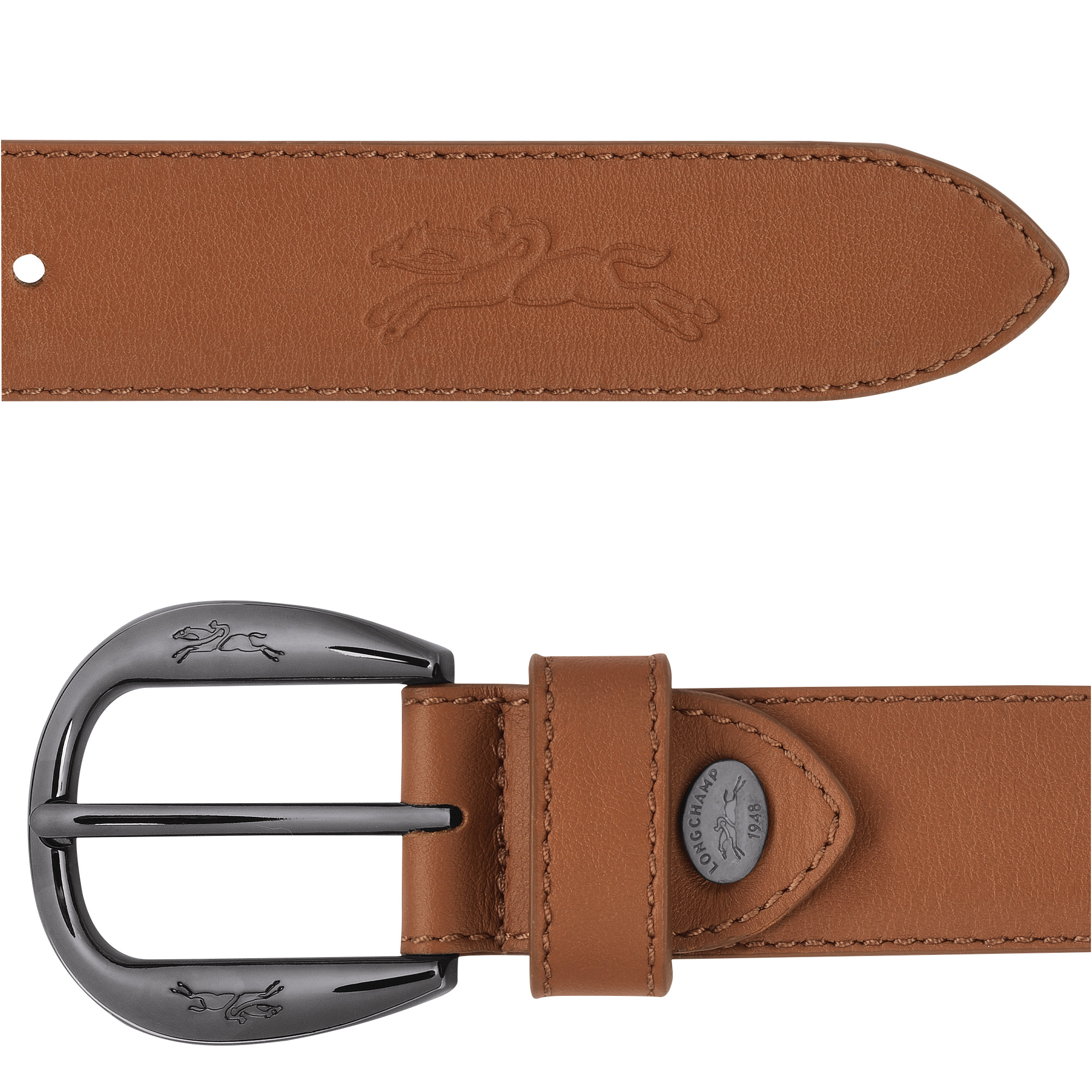 Le Pliage Xtra Ladies' belt Cognac - Leather - 3