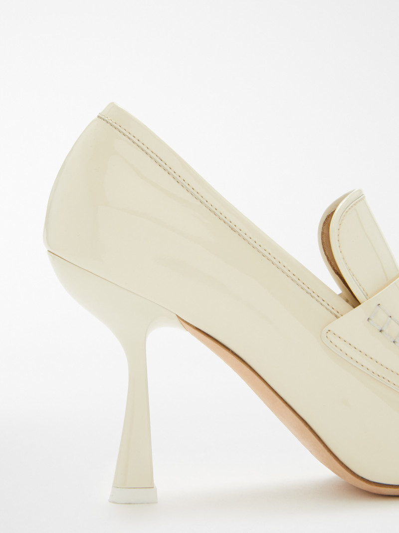 PAGLIA Patent leather loafers with heel 4
