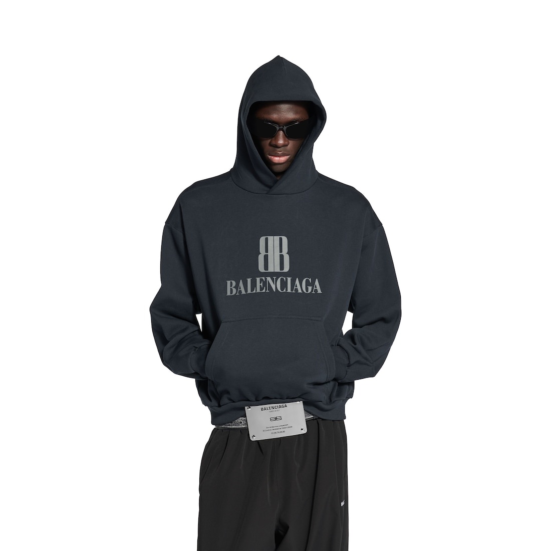 Men's Nano Bb Hoodie Medium Fit in Black Faded - 5