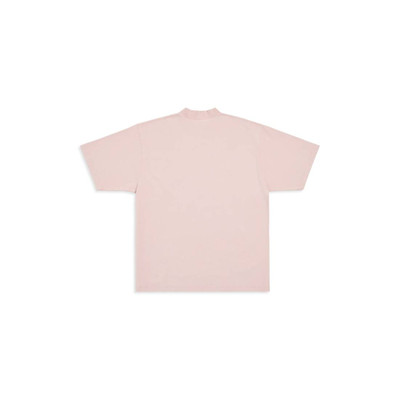 BALENCIAGA Back Flip T-shirt Medium Fit in Light Pink outlook