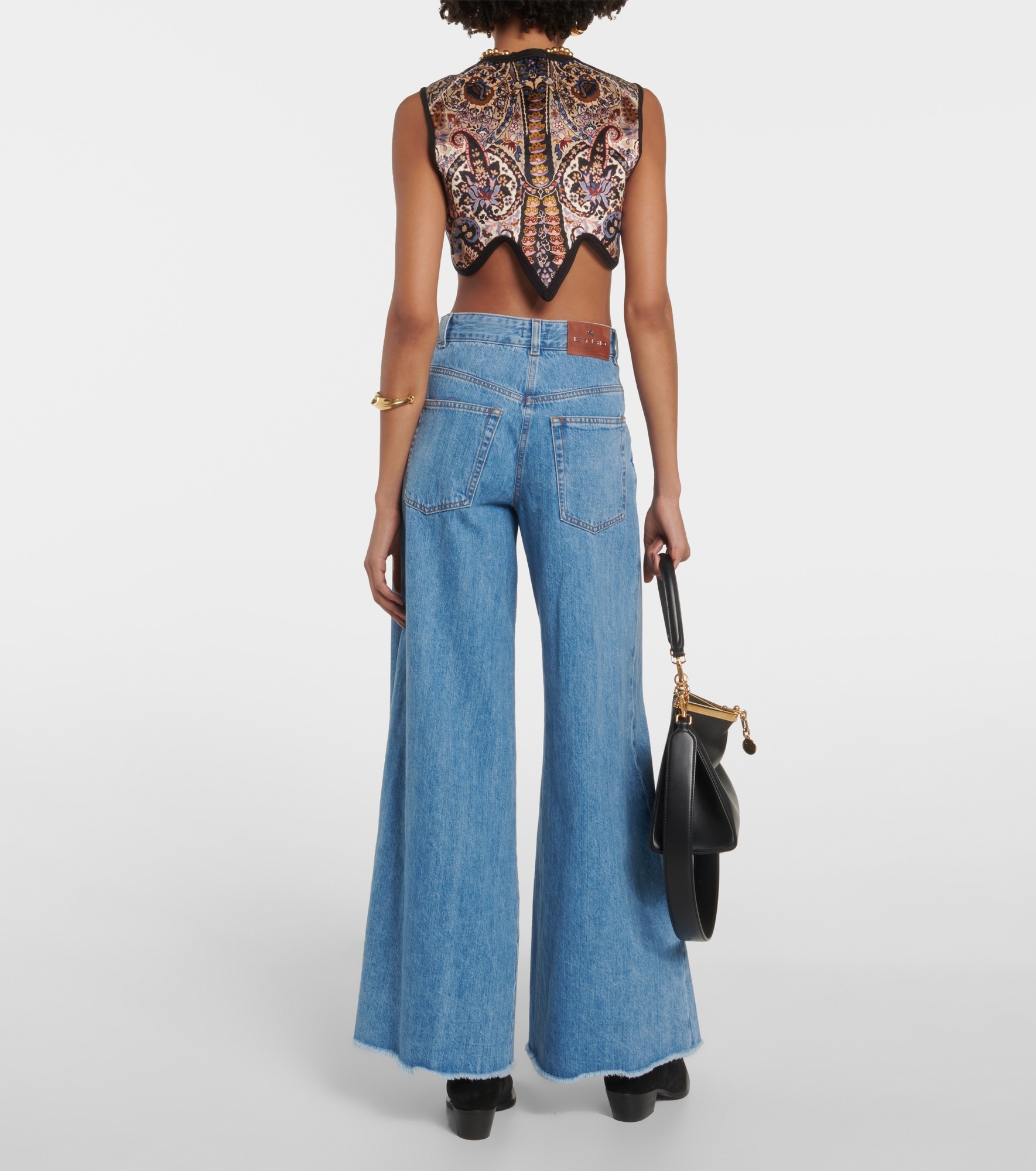 High-rise wide-leg jeans - 3