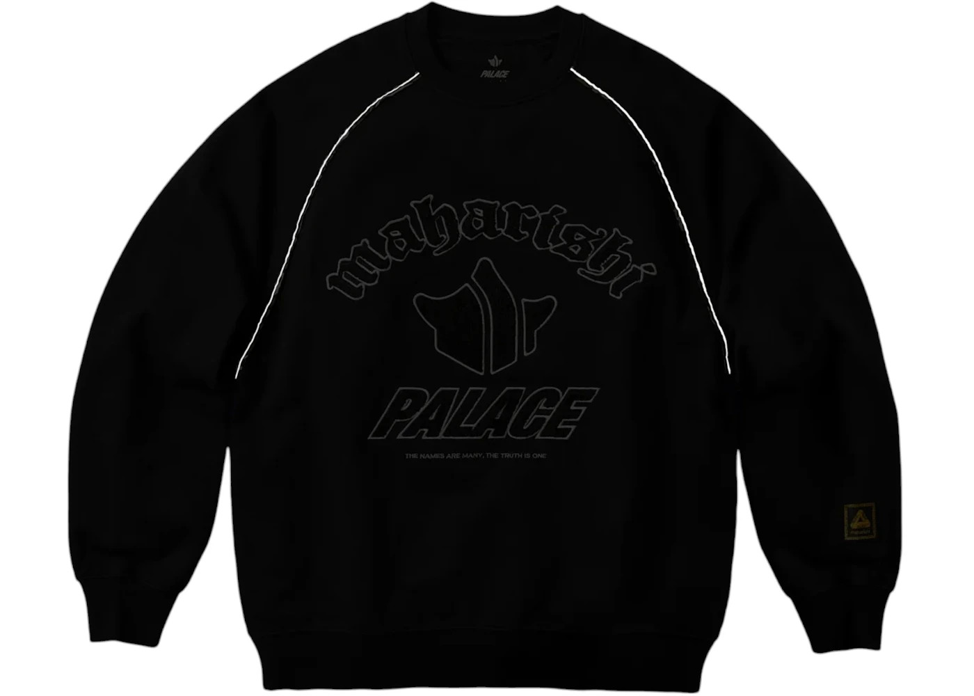 Palace Maharishi Temple Crew Black - 3