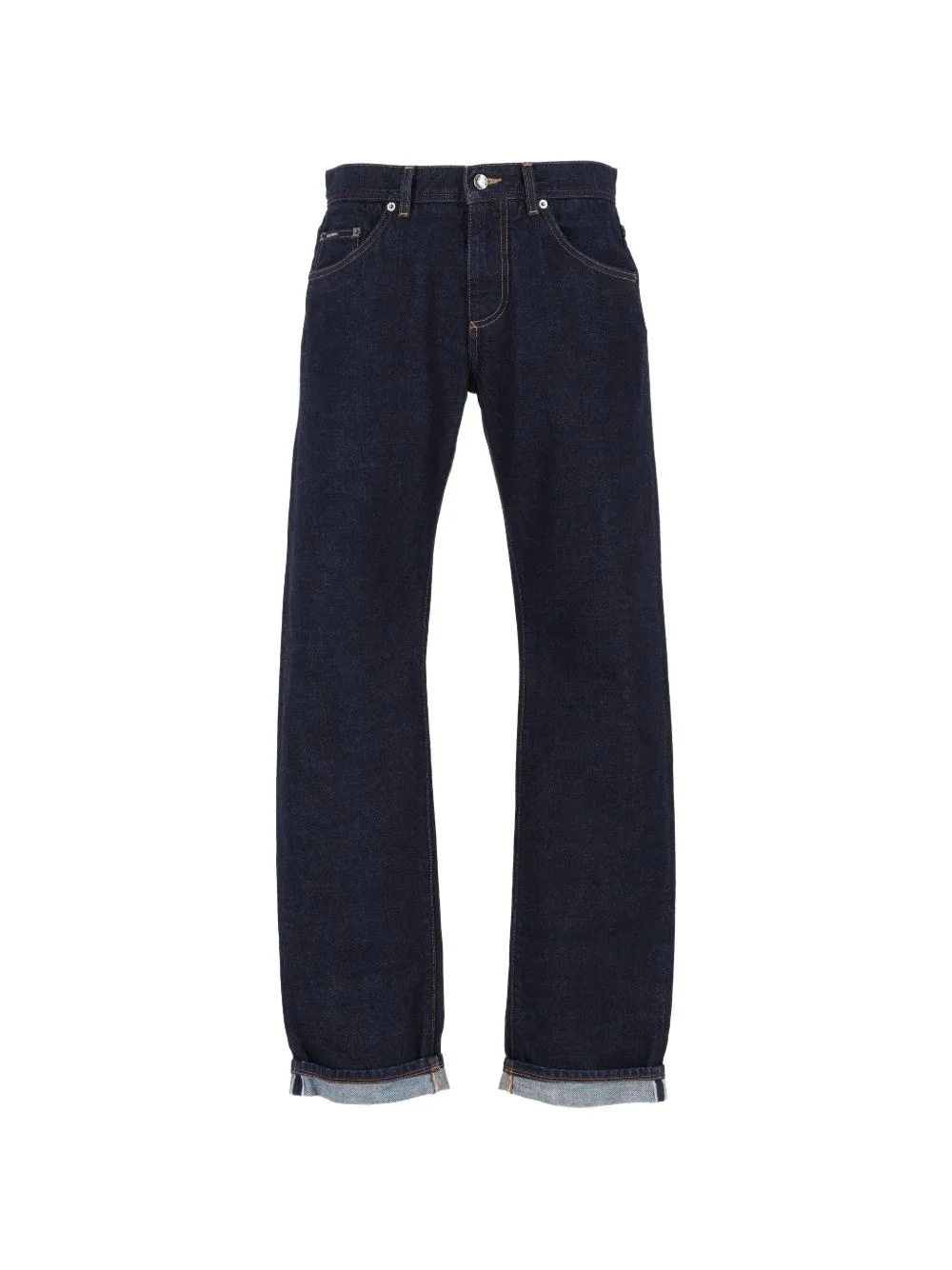 logo-embroidered jeans - 1